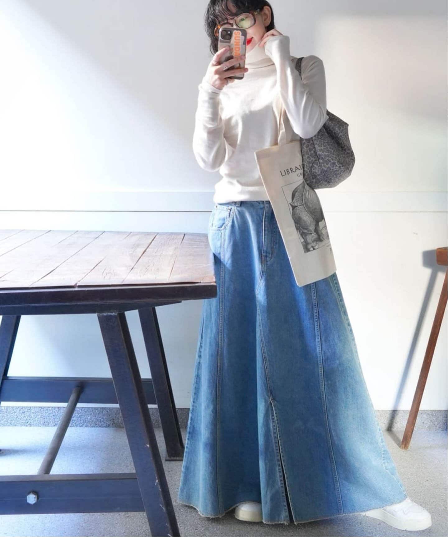 journal standard luxe 11OZデニム スウィッチスカート 11OZデニム スウィッチスカート（デニムスカート）｜journal
