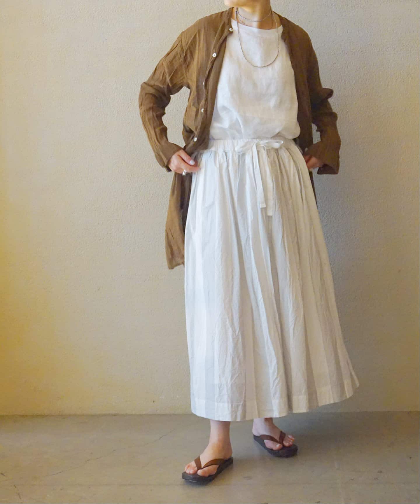 ストライプ ギャザースカート（その他スカート）｜journal standard