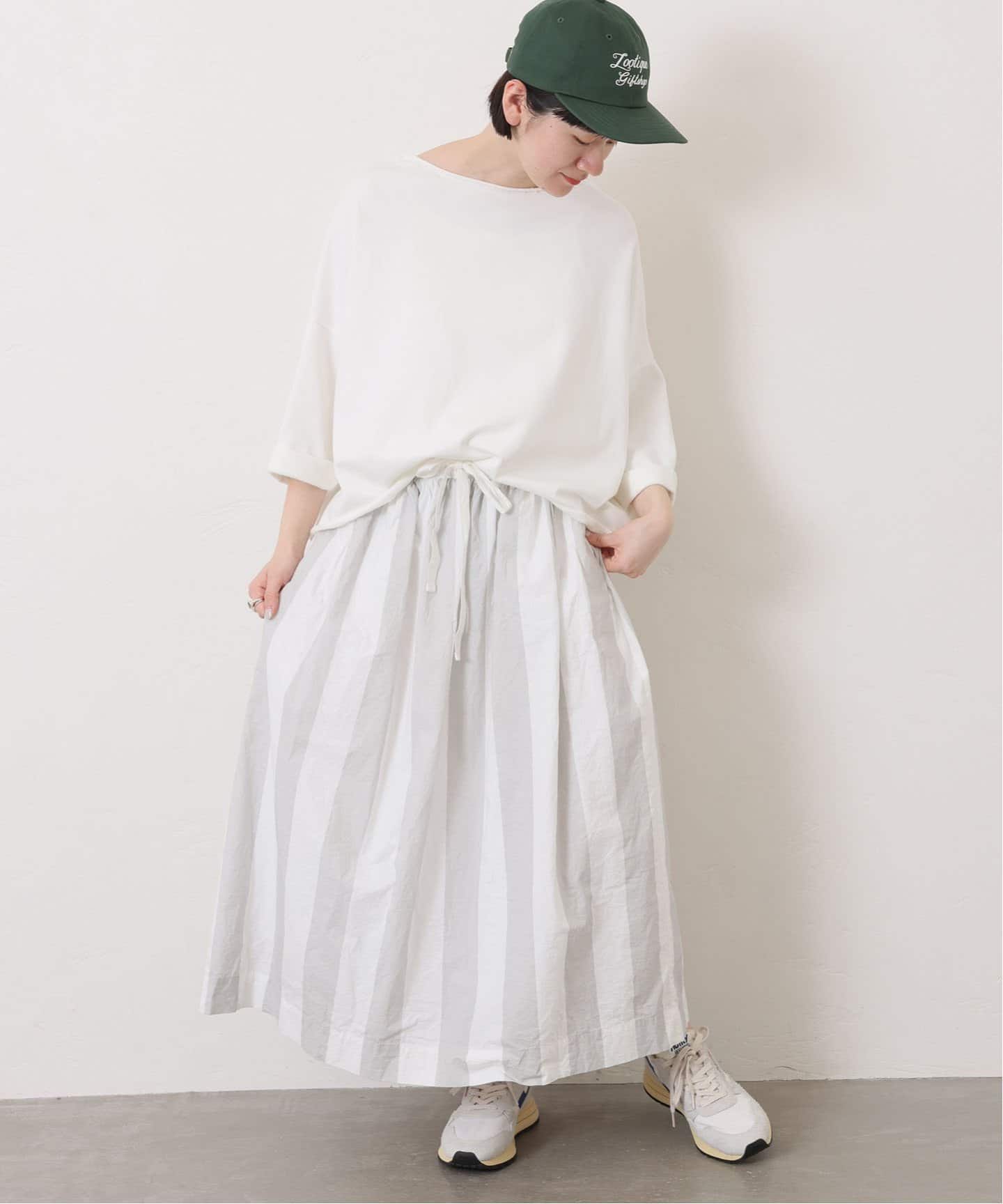 journal standard luxe ストライプ ギャザースカート ストライプ ギャザースカート（その他スカート）｜journal standard