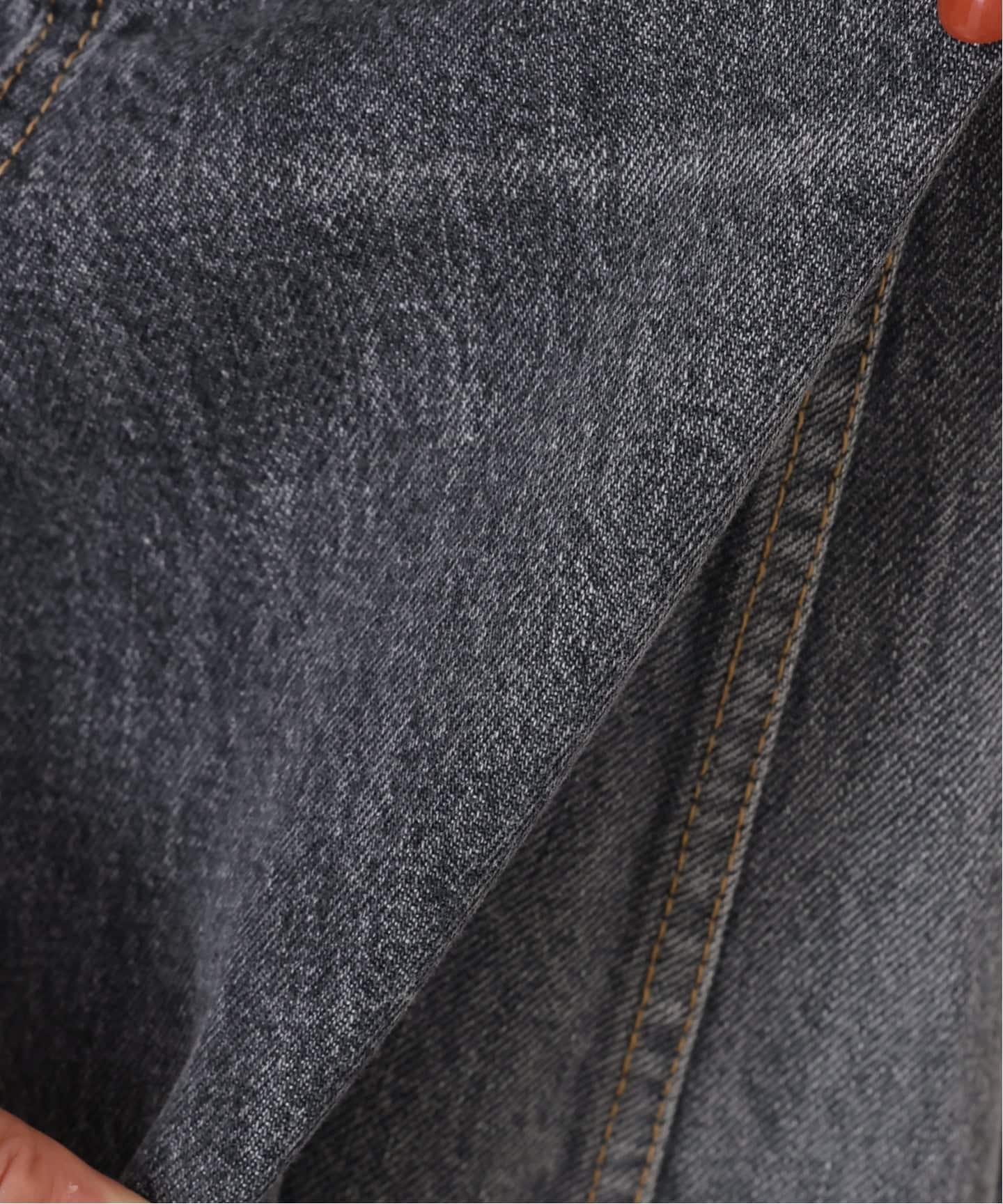 0401です。 13OZデニム スウィッチスカート（BLK）（ロング・マキシ丈スカート