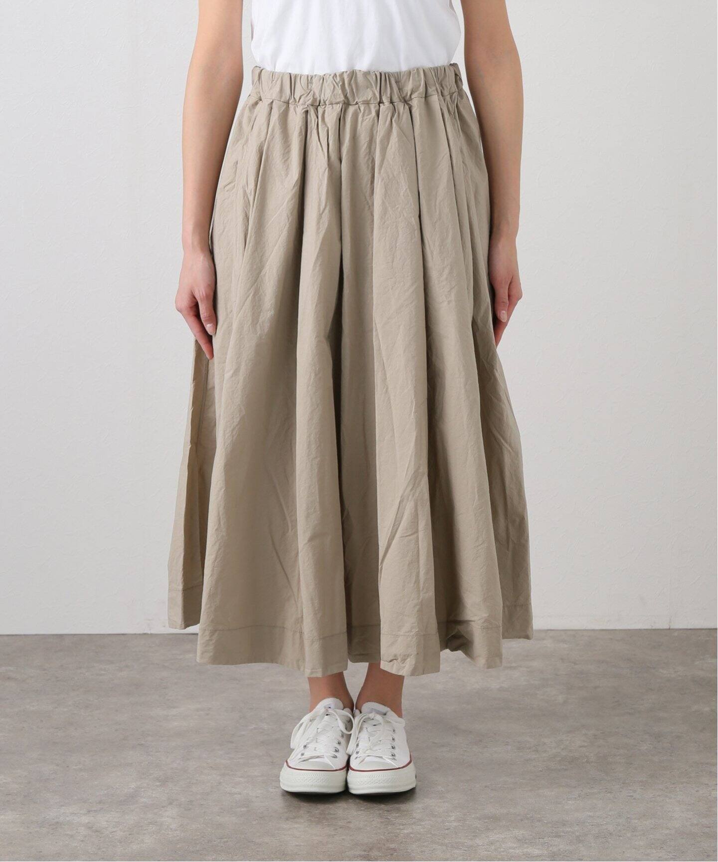 album di famiglia】PLEATED LONG SKIRT（ロング・マキシ丈スカート 