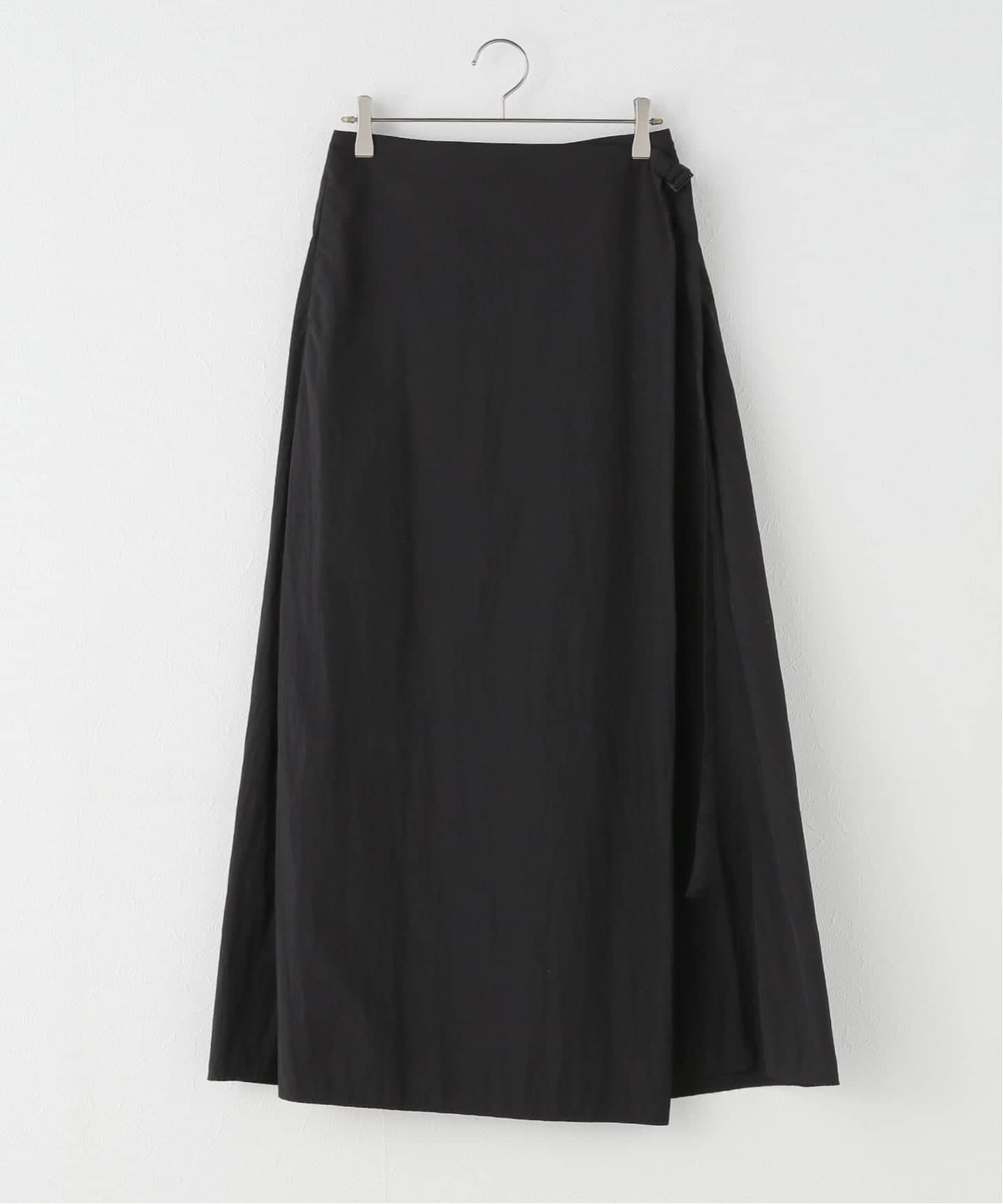 ATON】HAND DYED NYLON WRAPED SKIRT（ロング・マキシ丈スカート