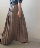【ONEIL OF DUBLIN 】LONG KILT SKIRT(WITH PI