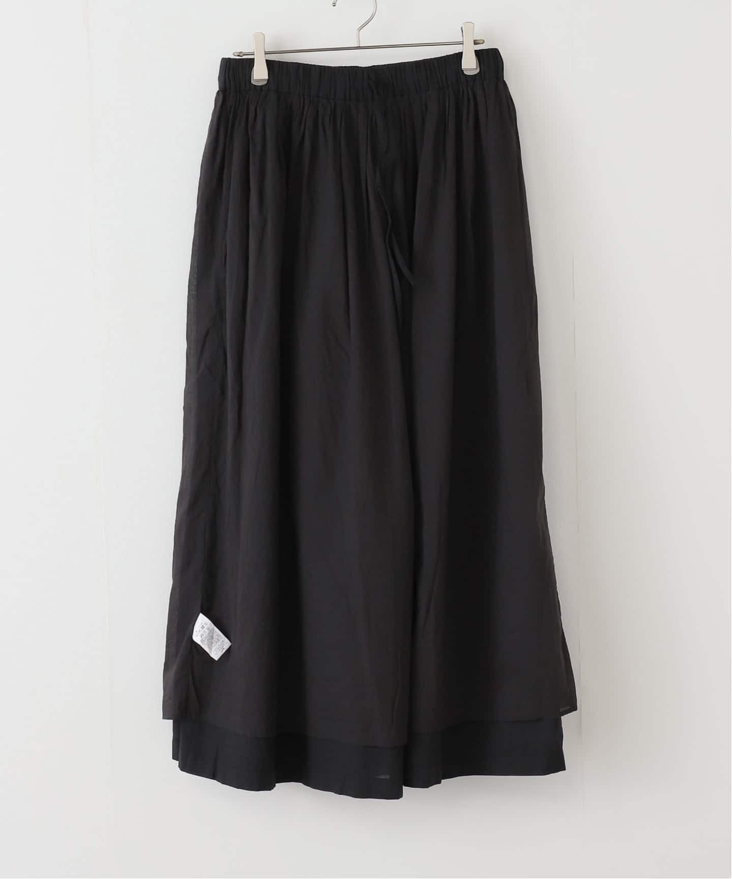SOIL】 COTTON CAMBRIC GATHERED SKIRT（ロング・マキシ丈スカート