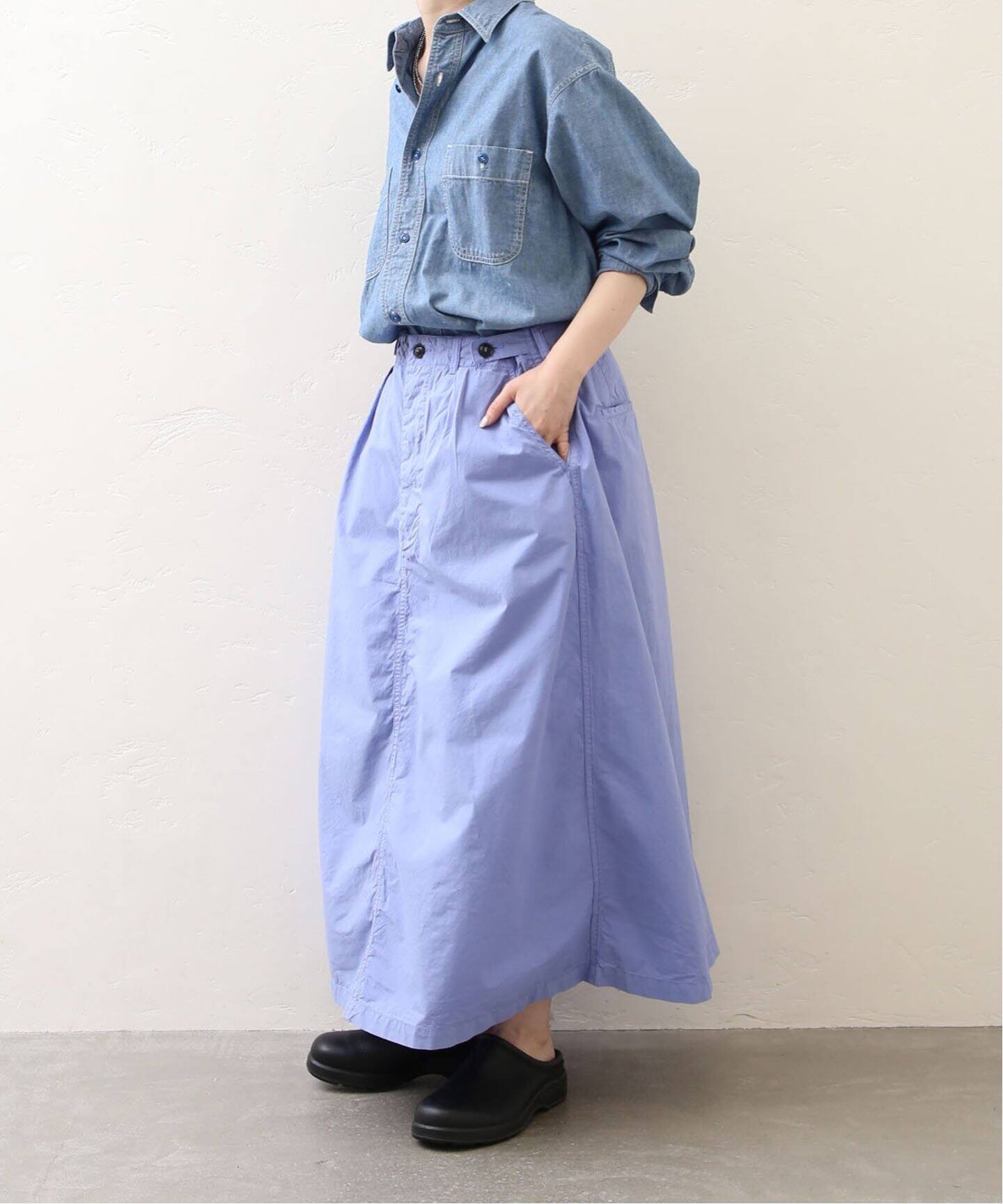 あ*き様 ARMENアーメン スカート ジャーナルスタンダードラックスluxe ARMEN】POPLIN SKIRT WITH SUSPENDERS（その他スカート