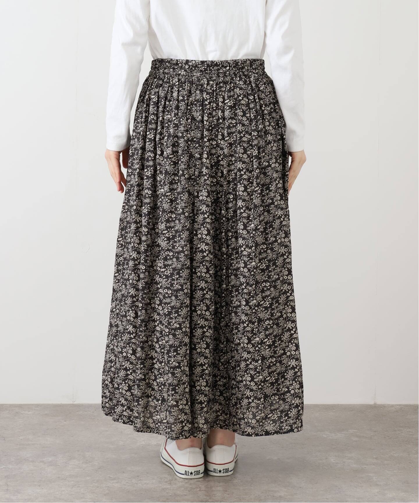 journal standard luxe soil 【SOIL】 スカート完売 SOIL】 SMALL FLOWER PRINT GATHERED SKIRT（ロング・マキシ丈スカート