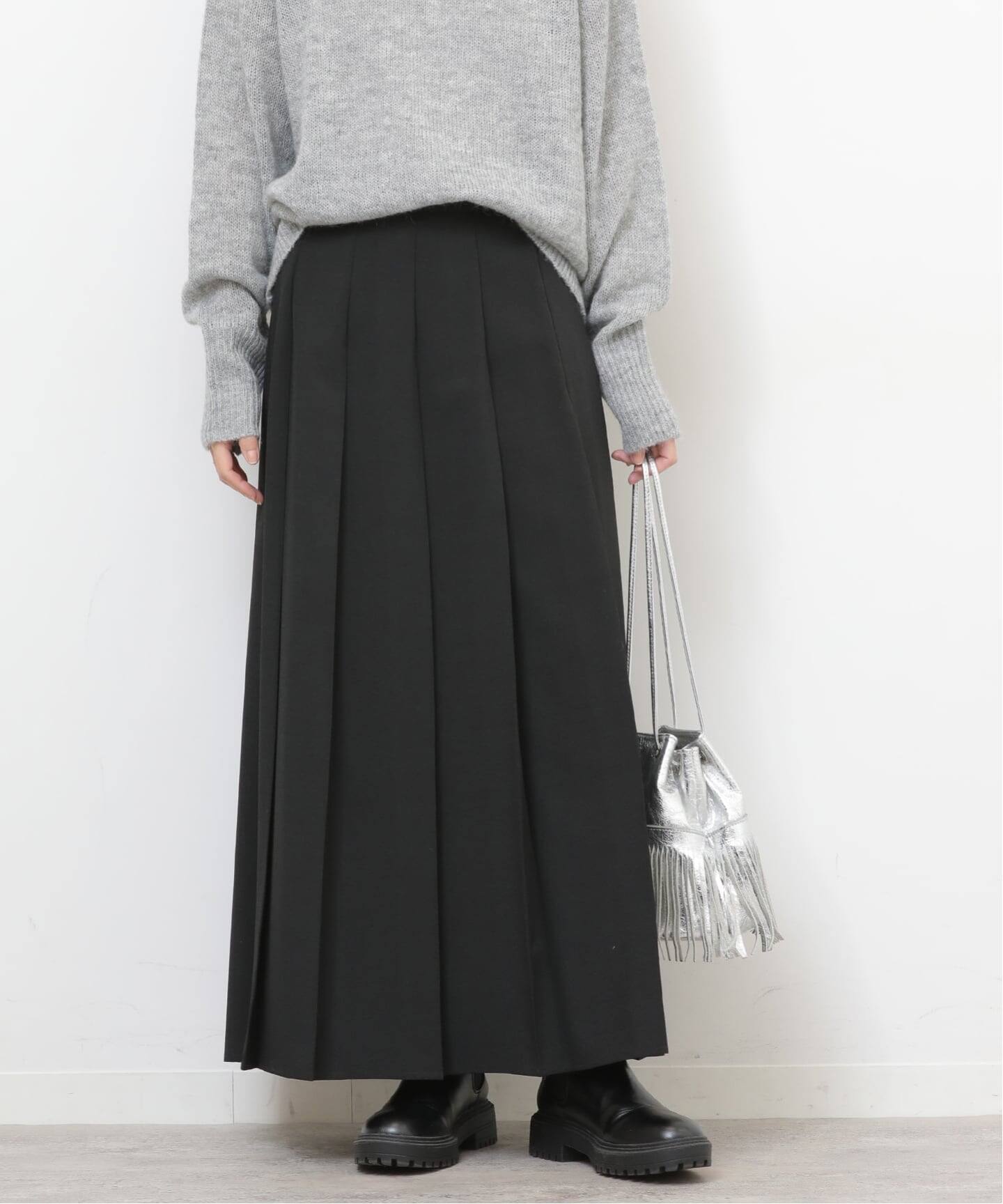 ワイドプリーツイージースカート（ロング・マキシ丈スカート