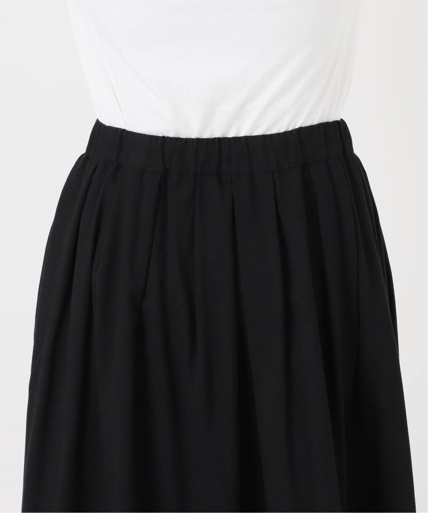 ウォッシャブルブラッシュイージーフレアスカート（ロング・マキシ丈