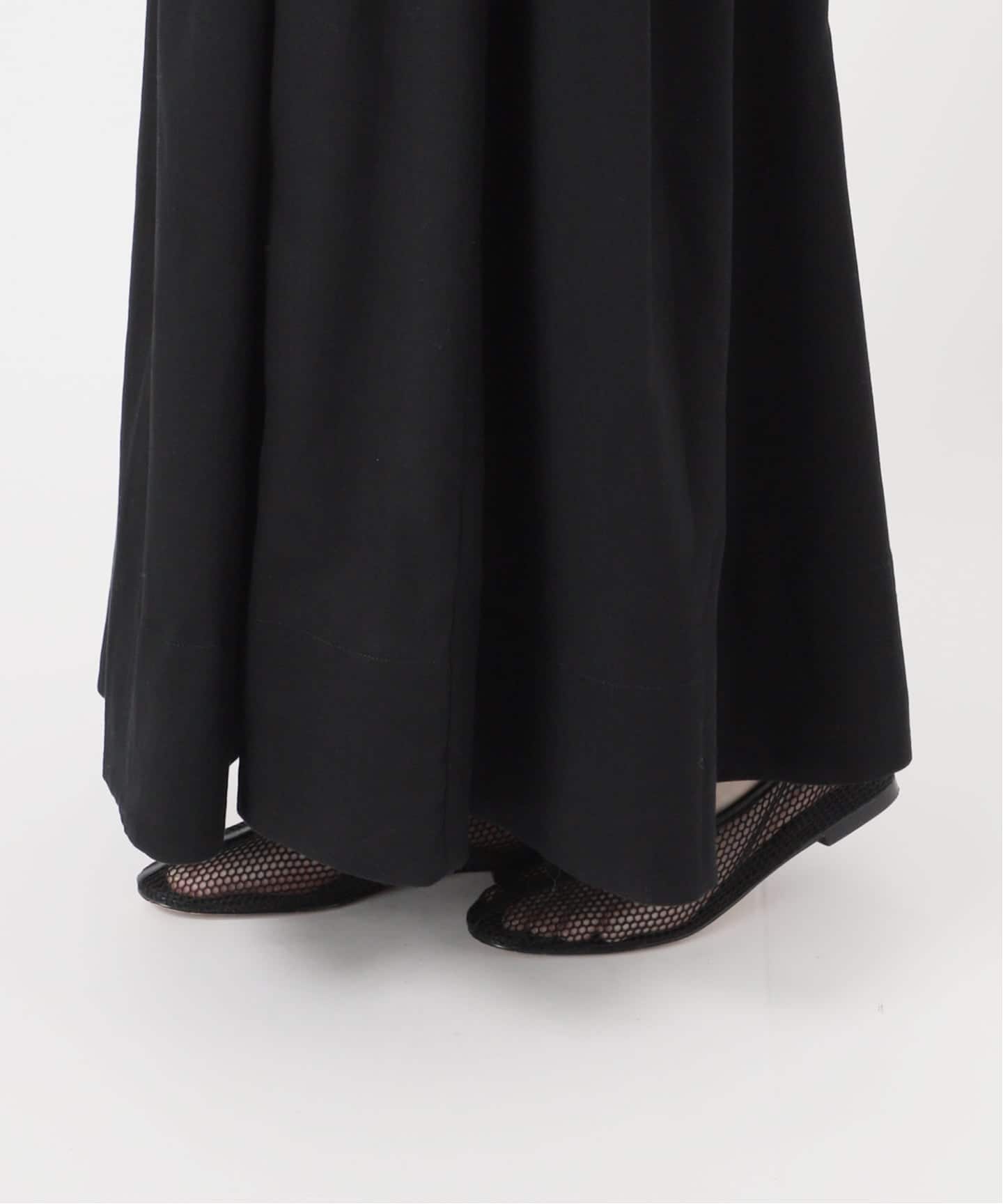 今期　ウォッシャブルブラッシュイージーフレアスカート　新品 ウォッシャブルブラッシュイージーフレアスカート（ロング・マキシ丈