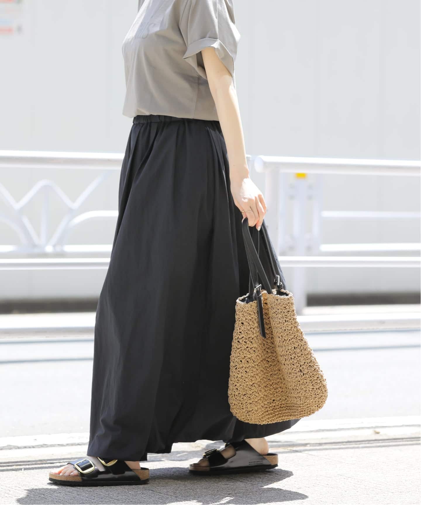 追加2》ウォッシャブルバルーンイージースカート（ロング・マキシ丈