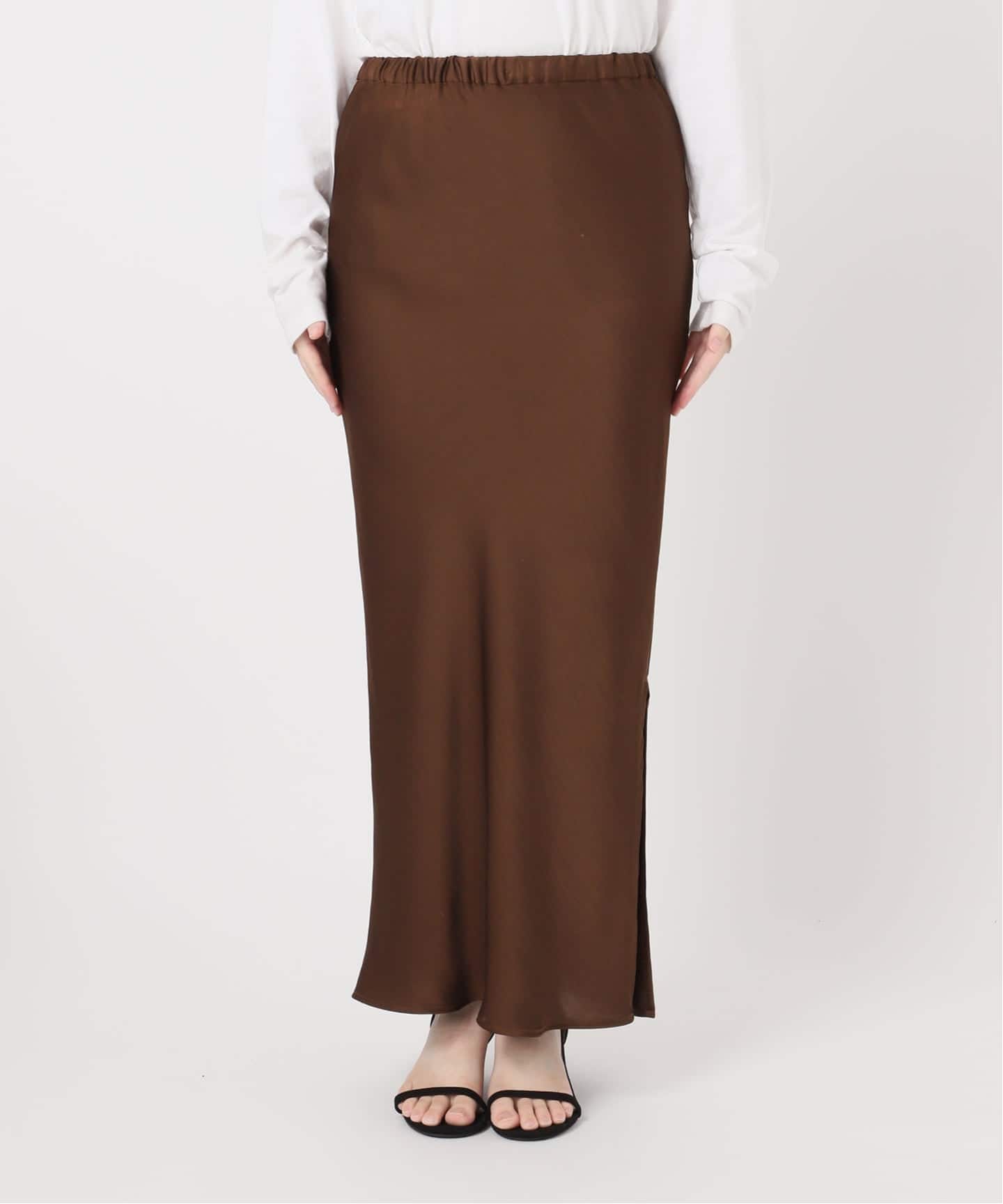 サテンナロースカート（ロング・マキシ丈スカート）｜JOURNAL STANDARD