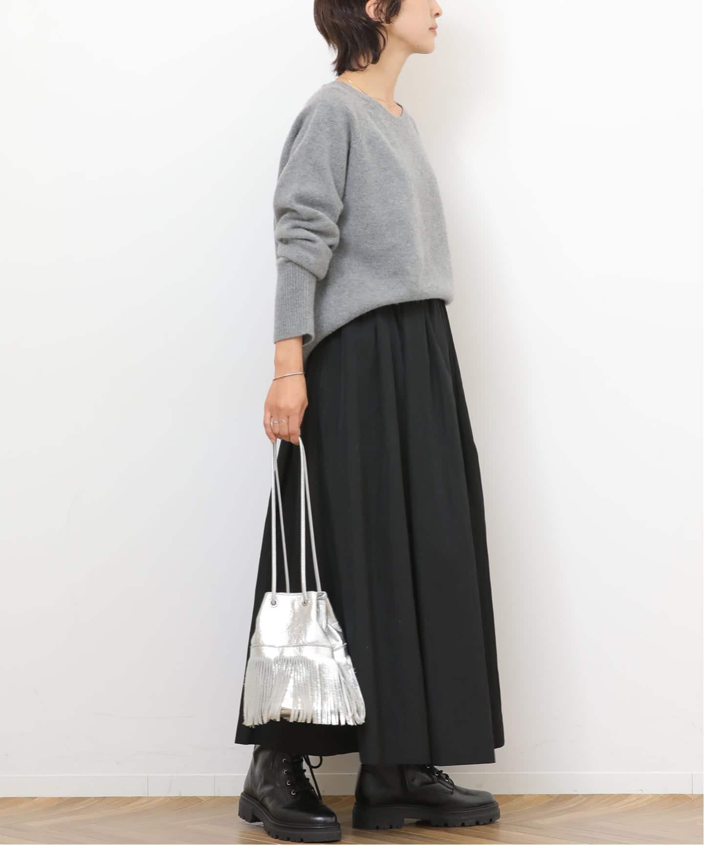 ギャザータックフレアスカート（ロング・マキシ丈スカート）｜JOURNAL