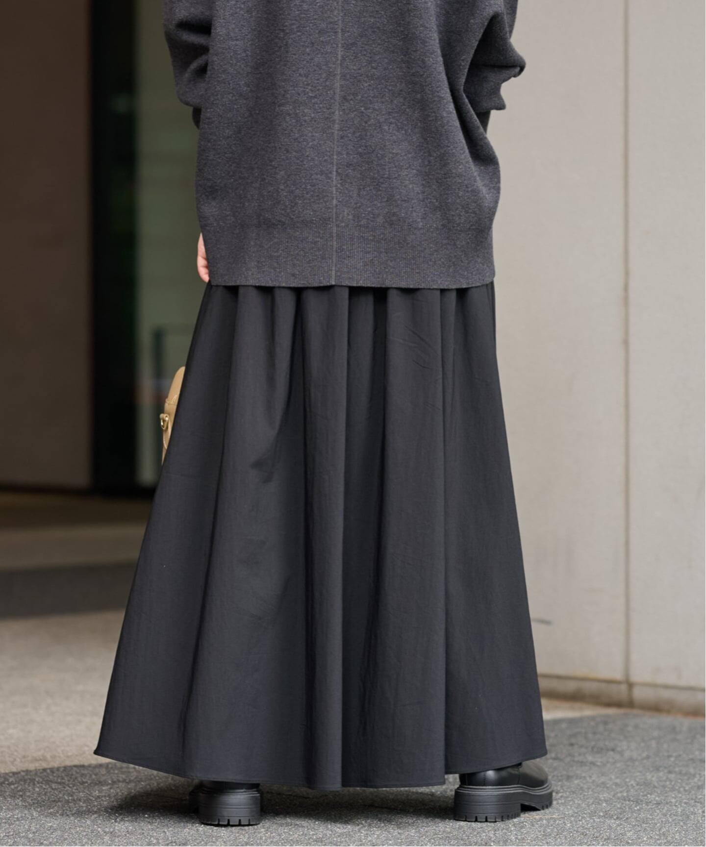 ギャザーフレアスカート（ロング・マキシ丈スカート）｜JOURNAL