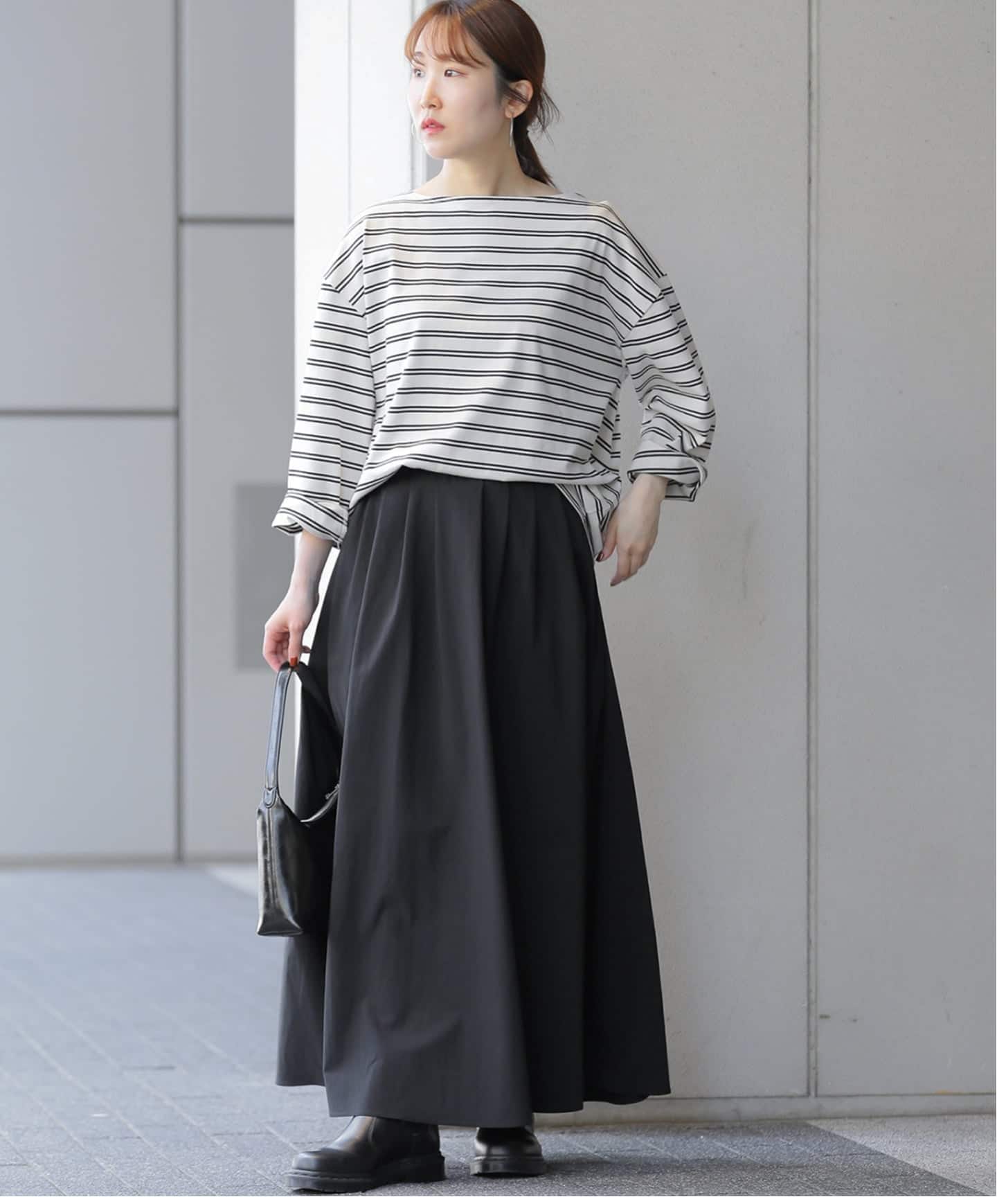 25AW新作］ギャザーフレアスカート（ロング・マキシ丈スカート