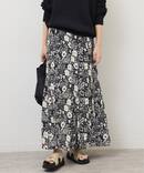 《WEB限定追加》レトロフラワープリントマーメイドスカート