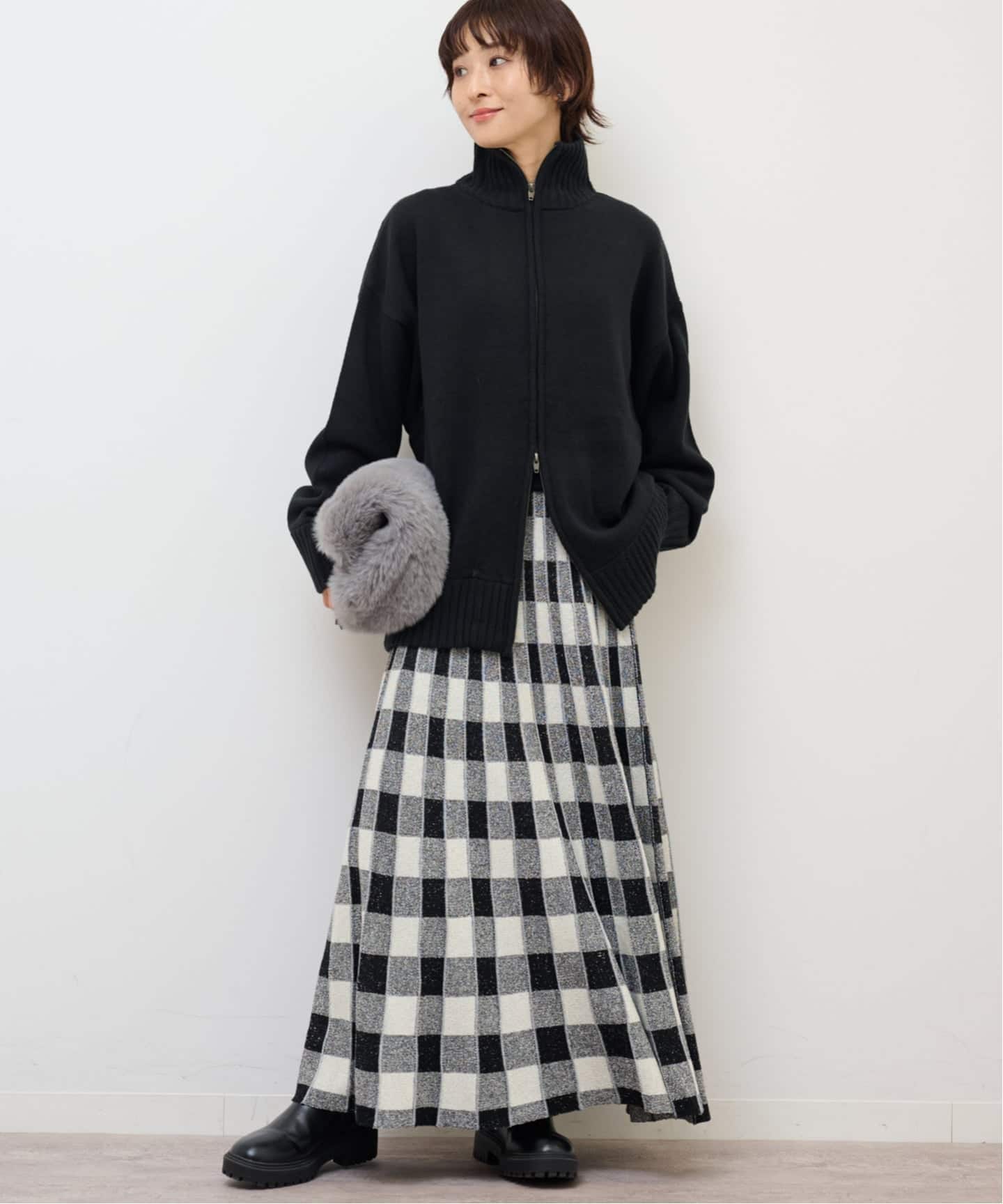 TORRAZZO DONNA/トラッゾドンナ】リバーシブルジャガード