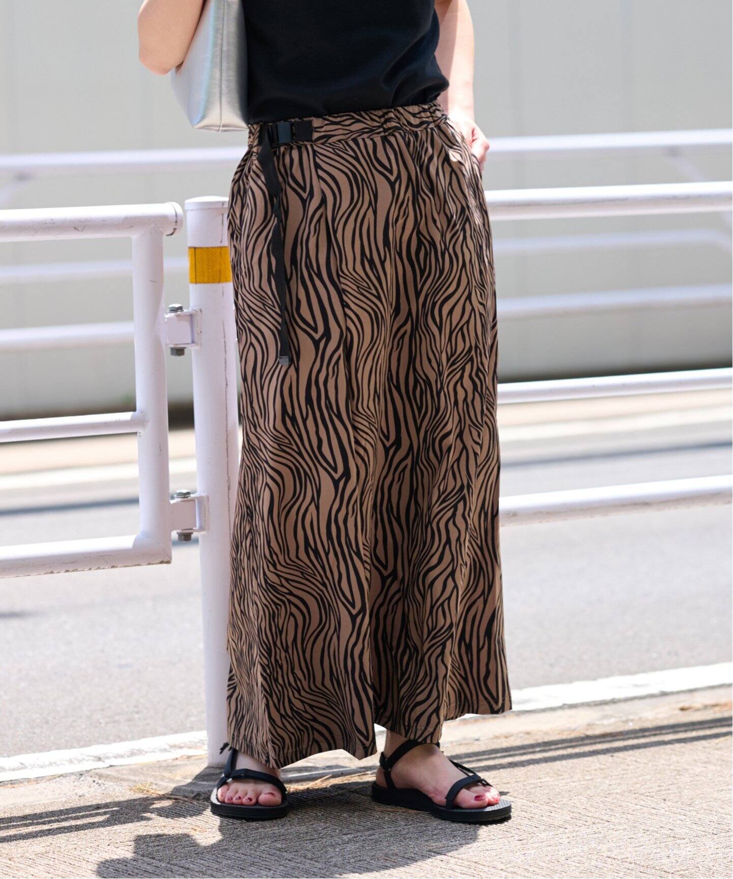追加2》【THOUSAND MILE/サウザンドマイル】WAVE ADJUST SKIRT ZEBRA