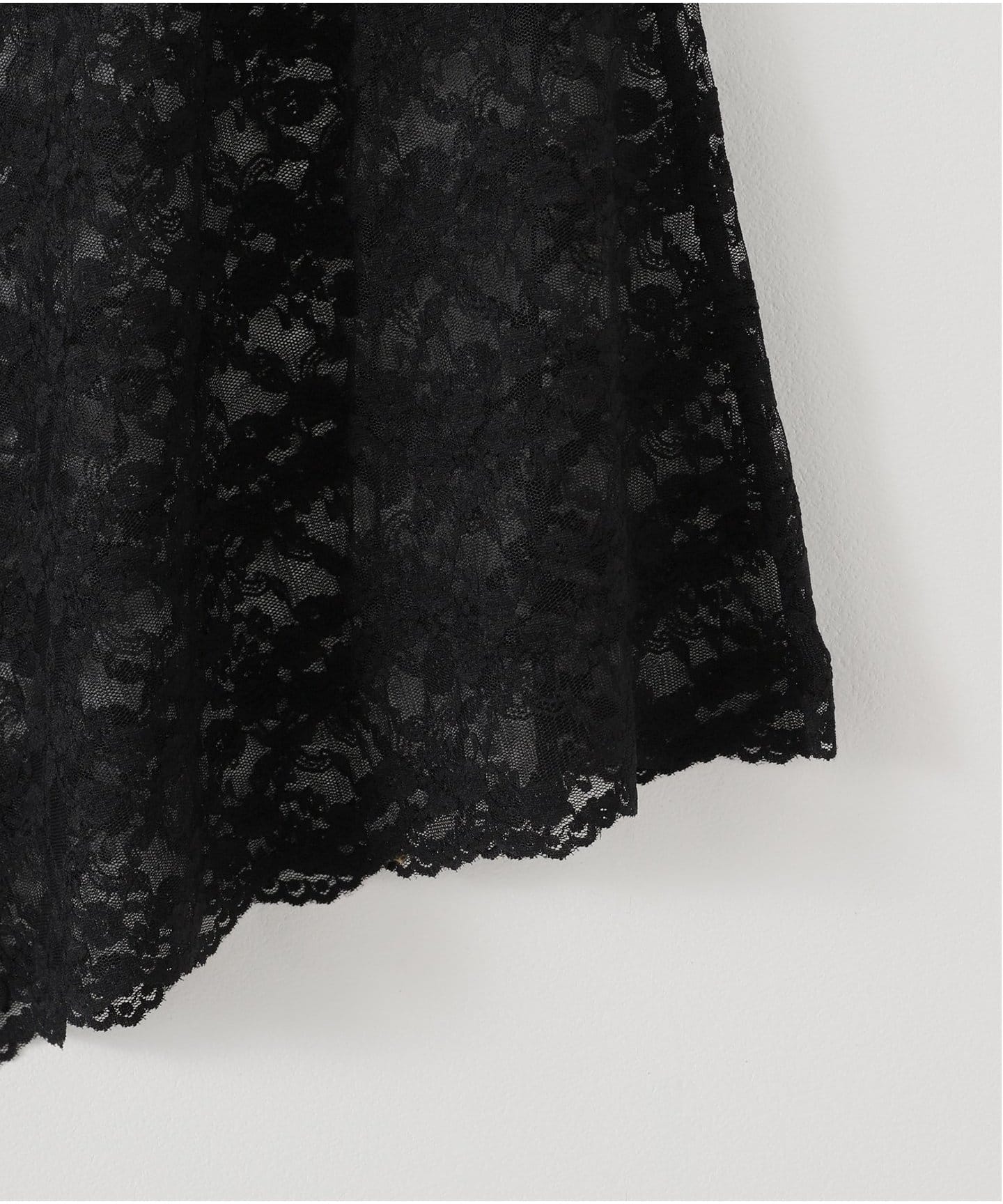 PROVOKE/プロヴォーク】 Stretch lace asymmetry スカート