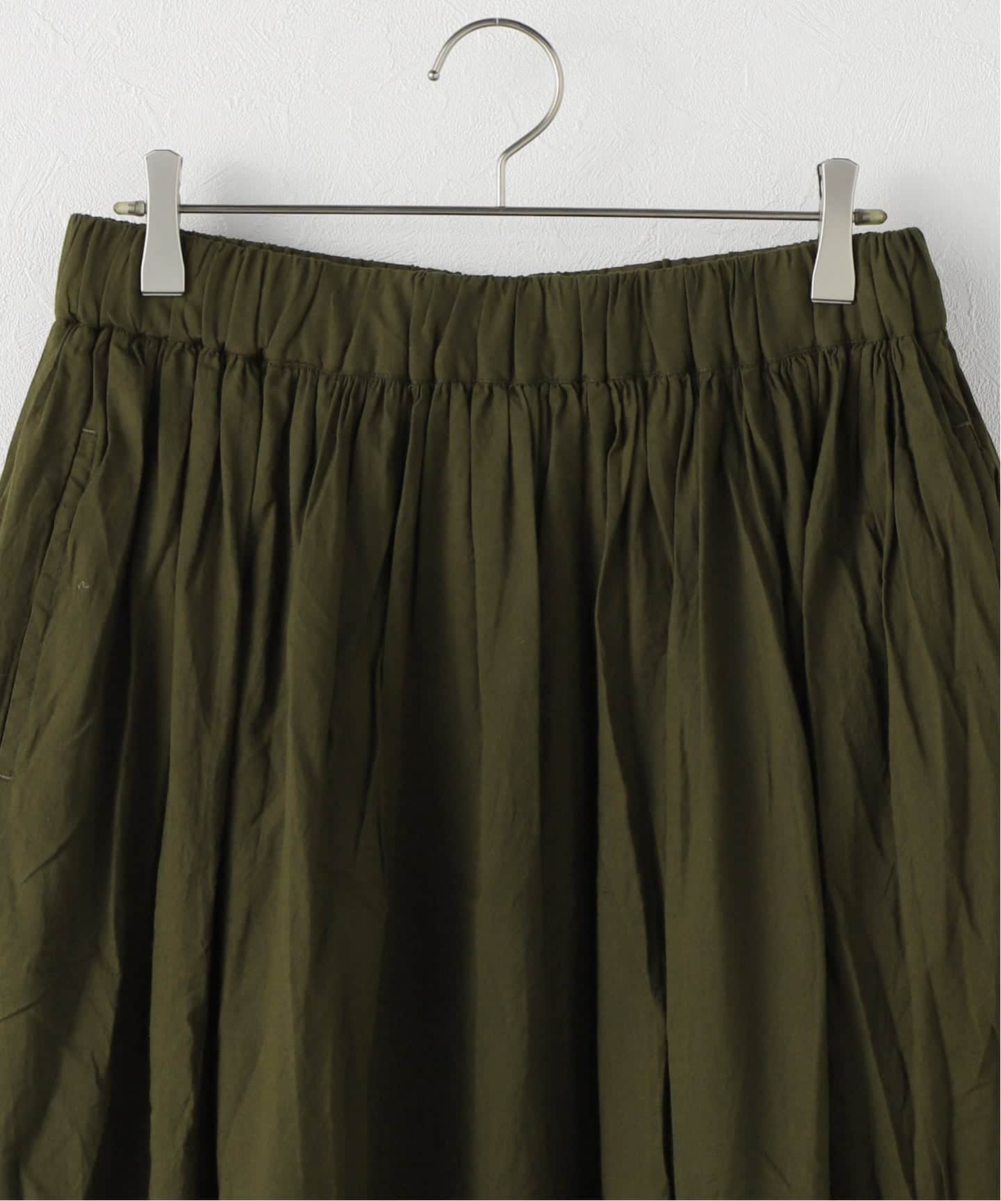 ソイル【新品】マキシ丈スカート SOIL/ソイル】60s CAMBRIC PLAIN LACE GATHERED SK（ロング