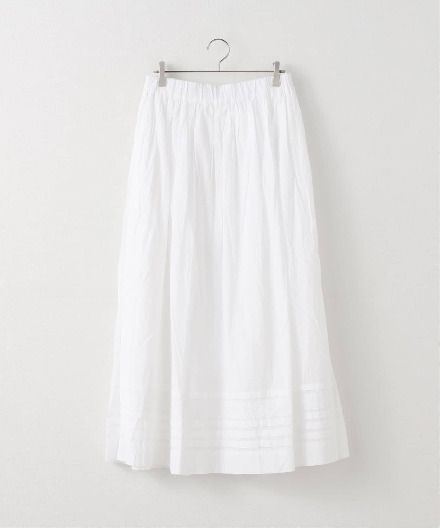 SOIL/ソイル】60s CAMBRIC PLAIN LACE GATHERED SK（ロング・マキシ丈