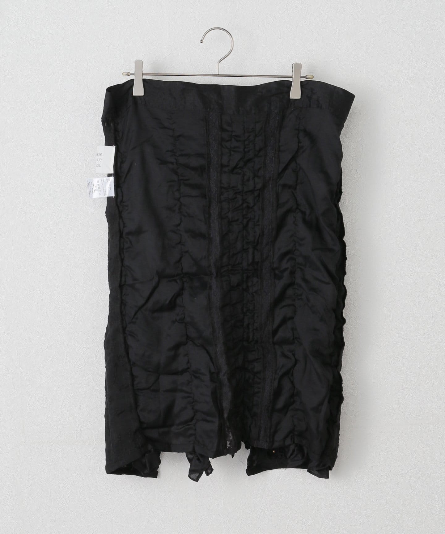 crinkle crinkle crinkle】 frill rayon shantung apron SK