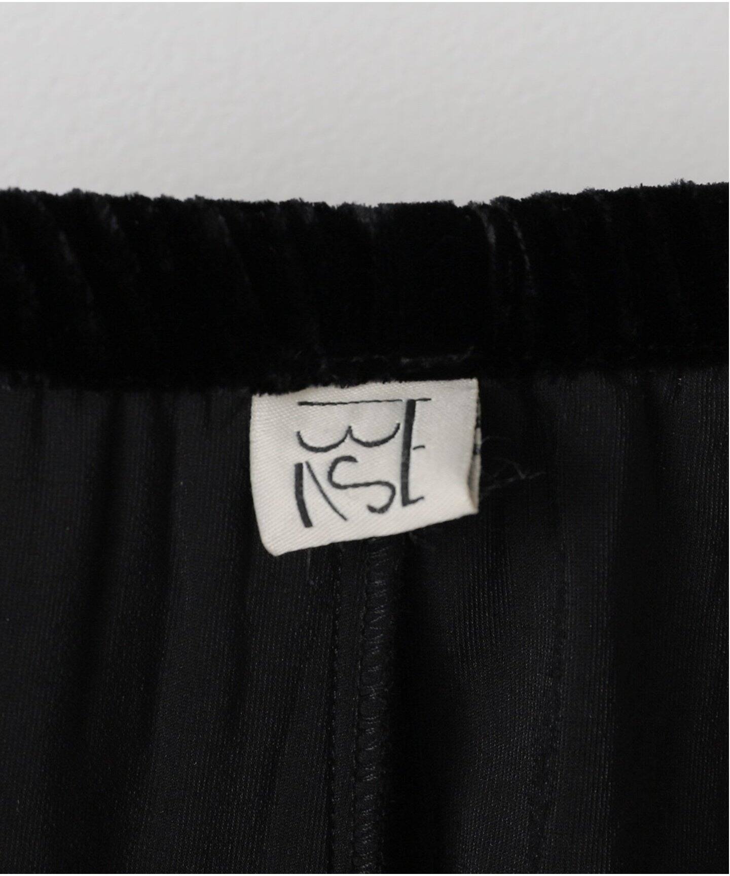 BASERANGE ベースレンジ 25SS OLIN SKIRT シルクベルベットロングスカート SKOLI-VE-SP25 XS BLACK ベロア イージー 定価43,560円 ボトムス【新古品】【中古】【BASERANGE】 BASERANGE/ベースレンジ】OLIN SKIRT / SKOLI-VE-SP25（ロング・マキシ