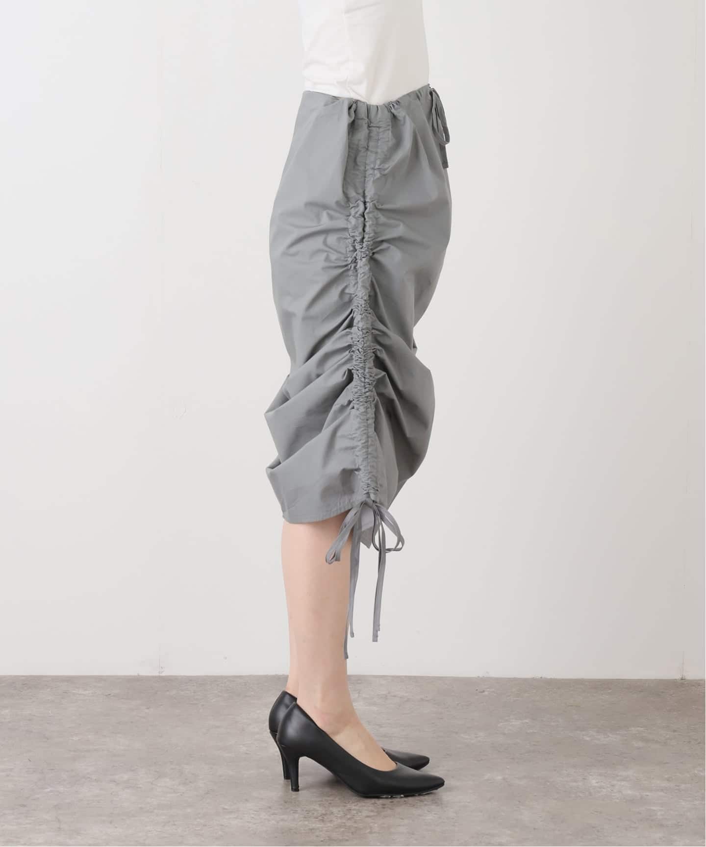 BASERANGE/ベースレンジ】PICTORIAL STRAP SKIRT / SSPIS-PO-AU25