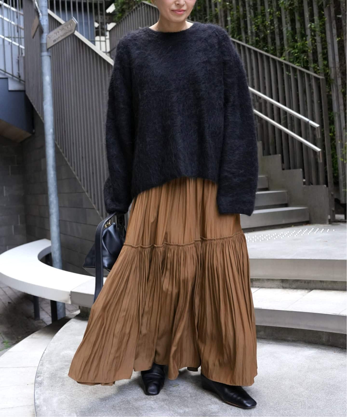 Gather Maxi スカート（ロング・マキシ丈スカート）｜Deuxieme Classe