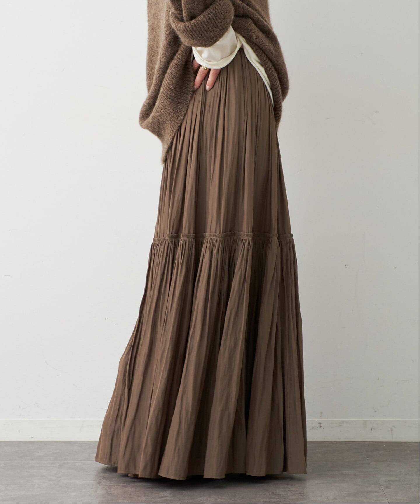 2025AW Deuxieme Classe *Gather Maxi スカート Gather Maxi スカート（ロング・マキシ丈スカート）｜Deuxieme Classe