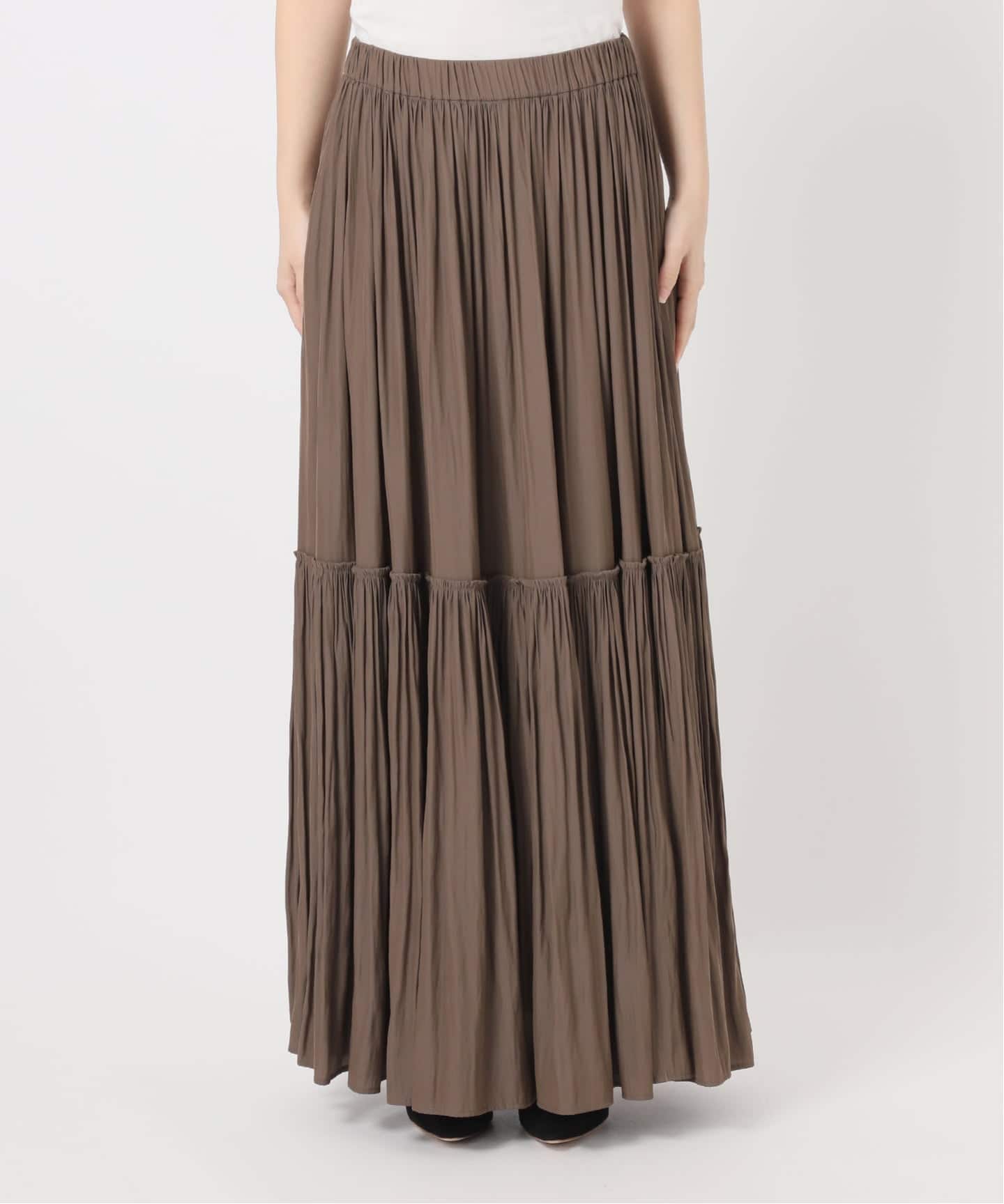 Gather Maxi スカート（ロング・マキシ丈スカート）｜Deuxieme Classe