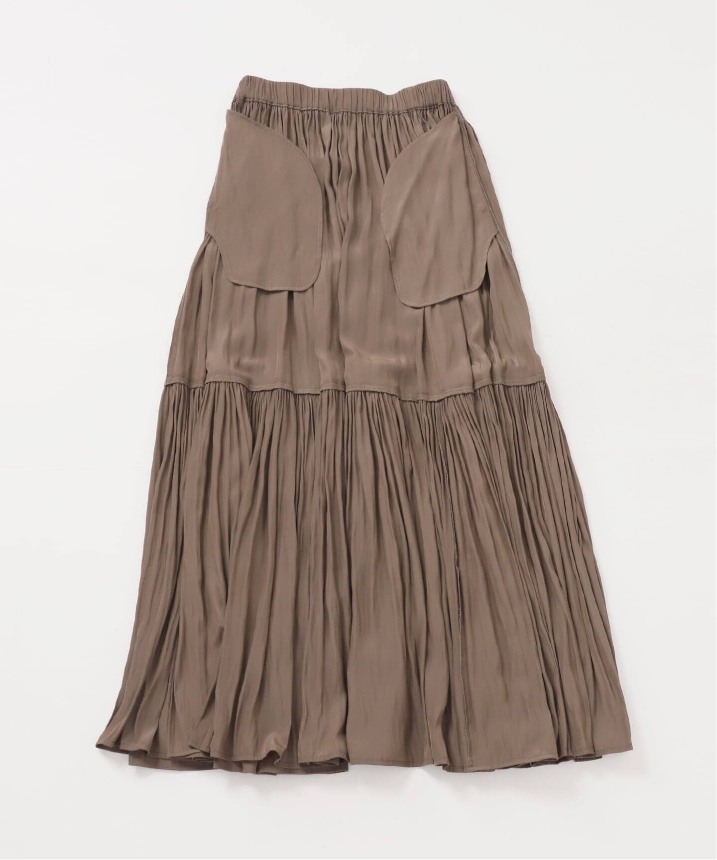 Gather Maxi スカート（ロング・マキシ丈スカート）｜Deuxieme Classe