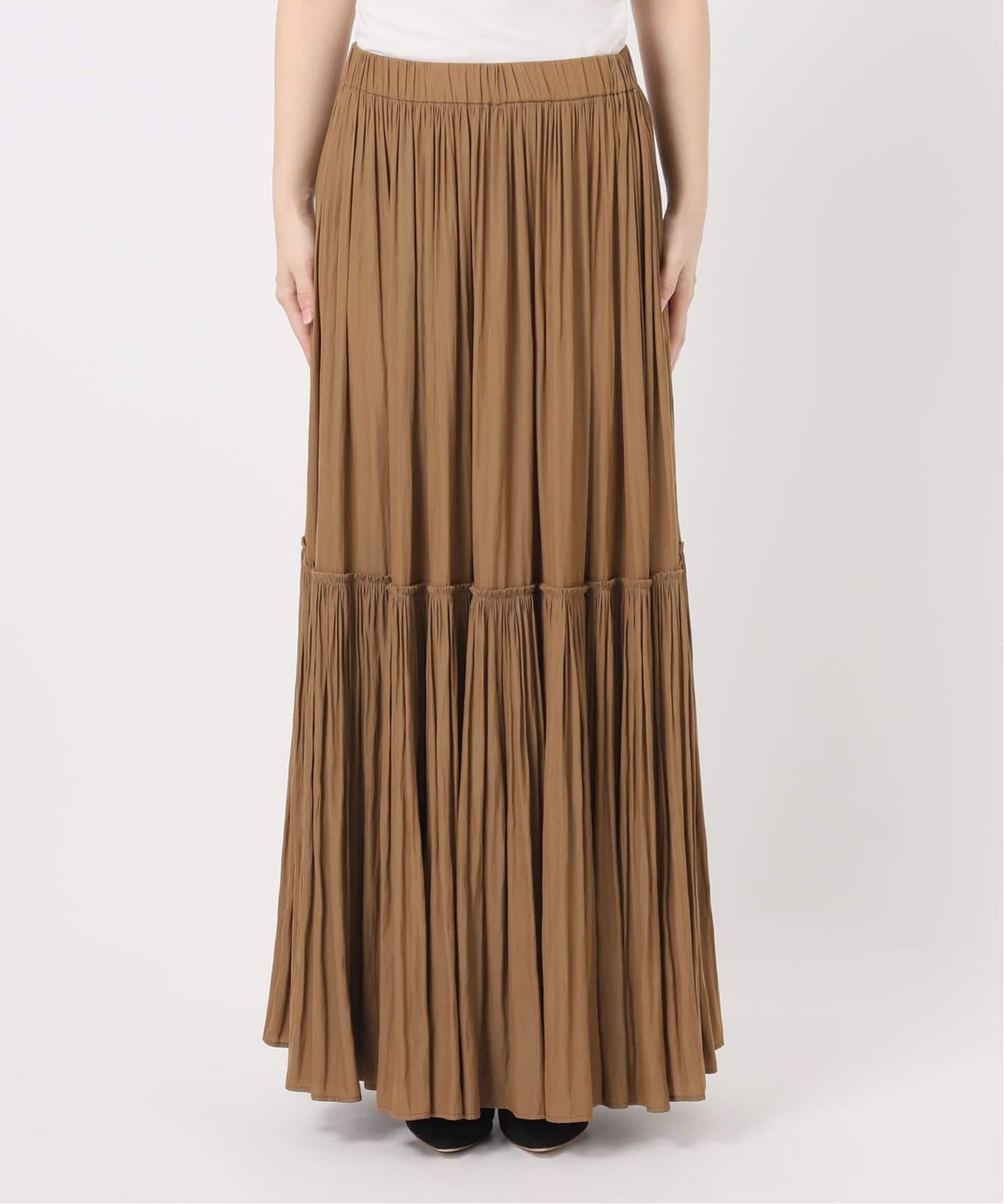 Gather Maxi スカート（ロング・マキシ丈スカート）｜Deuxieme Classe