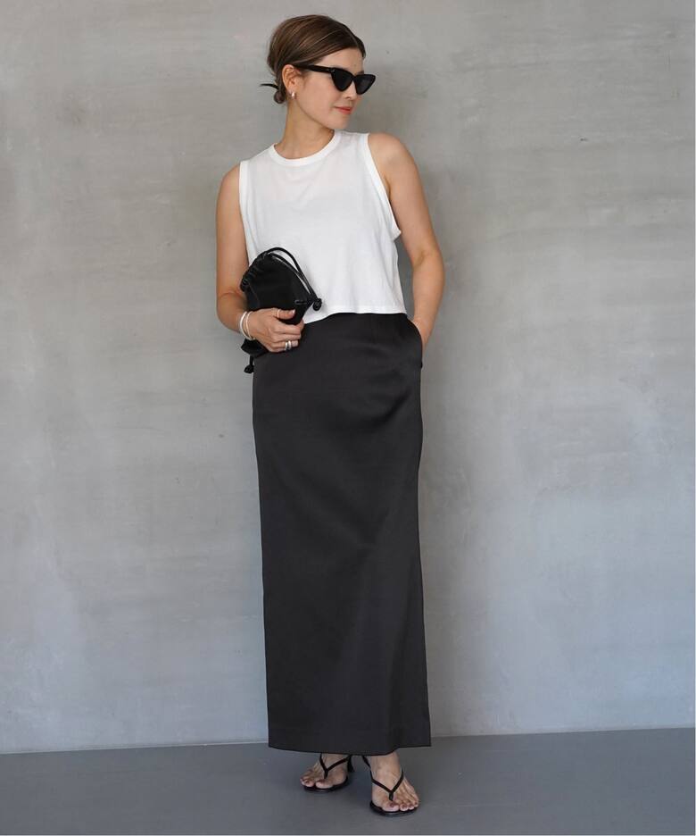 CELERI SATIN スカート（ロング・マキシ丈スカート）｜Deuxieme Classe  