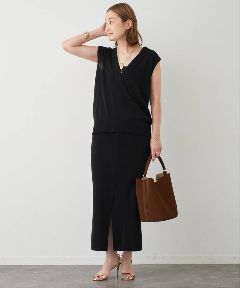 shake code スリットスカート（ロング・マキシ丈スカート）｜Deuxieme  