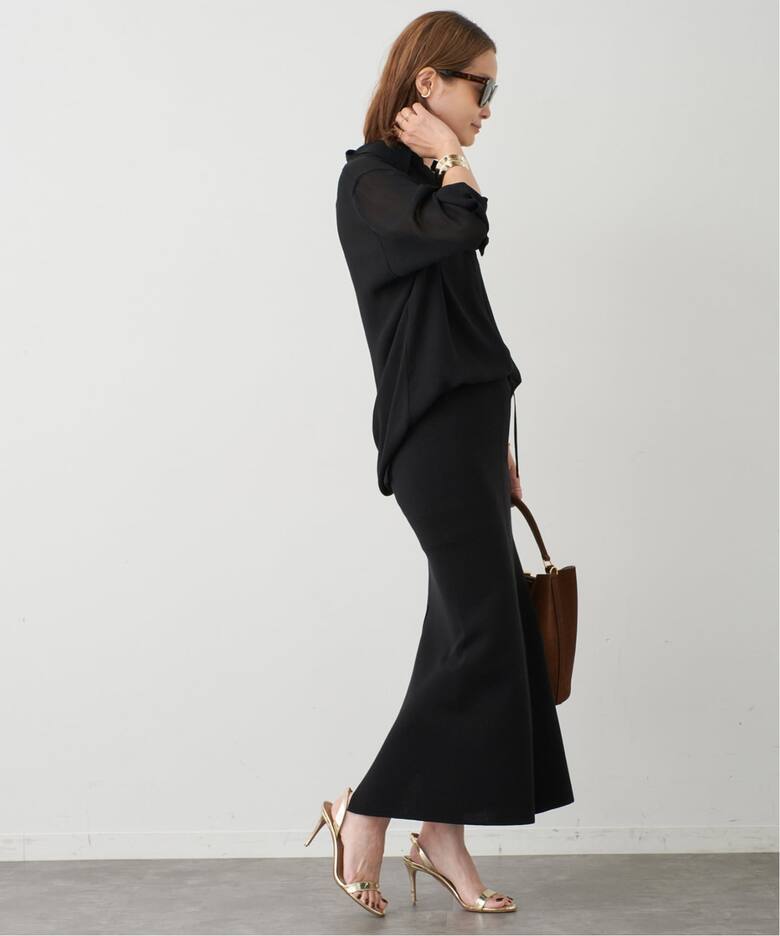 shake code スリットスカート（ロング・マキシ丈スカート）｜Deuxieme  