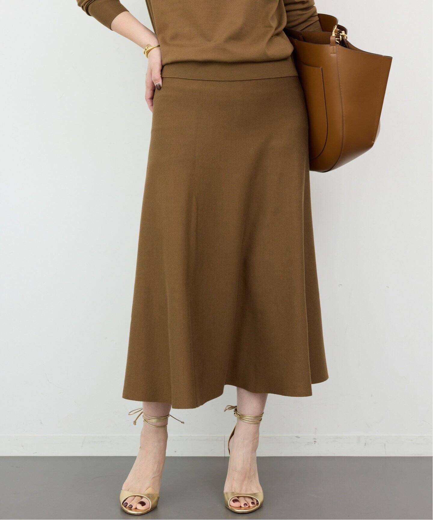 ドゥーズィエムクラス アササルファーゾメスカート フレア ロング 38  