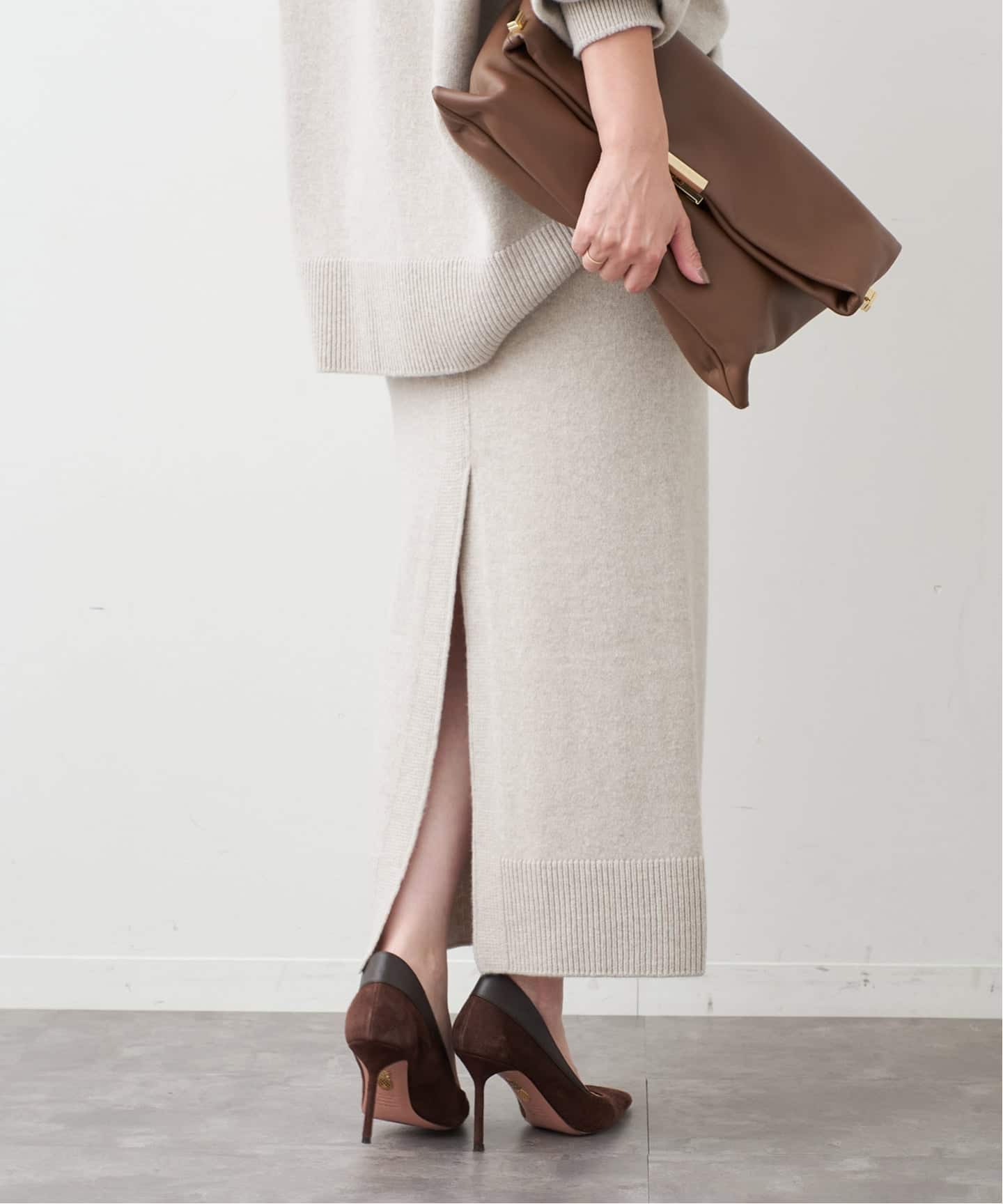 OLBIA スリット スカート（ロング・マキシ丈スカート）｜Deuxieme