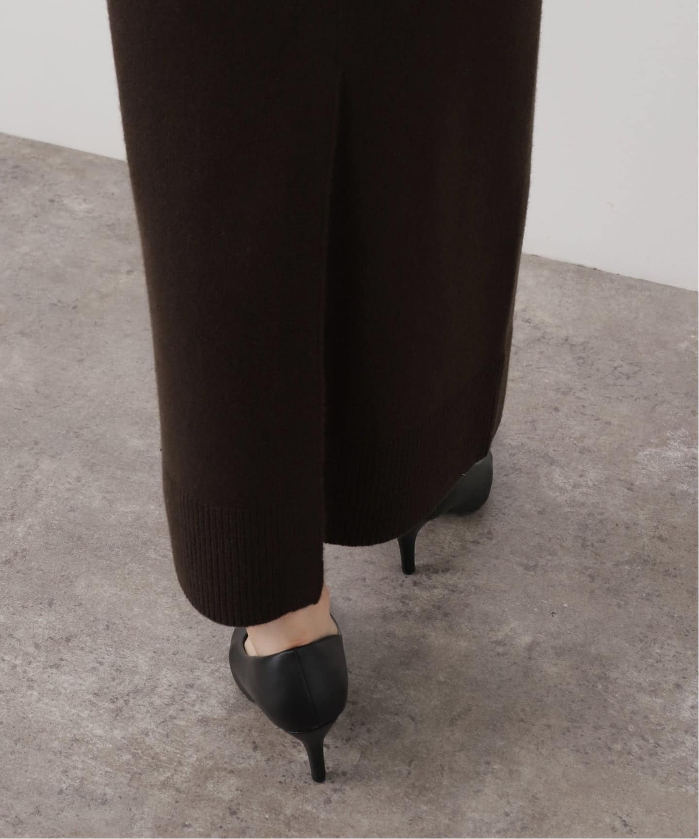 ドゥーズィーエムクラス　24AW OLBIA スリット スカート　黒　３６ 追加 OLBIA スリット スカート（ロング・マキシ丈スカート）｜Deuxieme