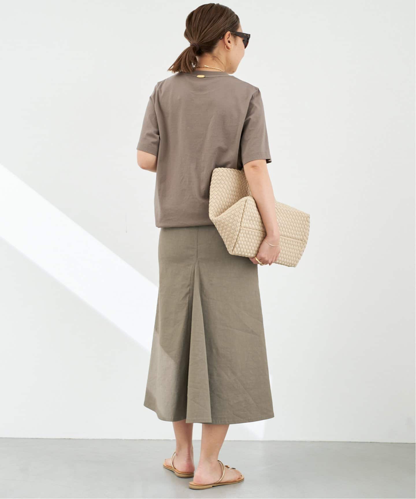 ドゥーズィエムクラス　STRETCH TWILL B/FLARE スカート セール】*STRETCH TWILL B/FLARE スカート（スカート