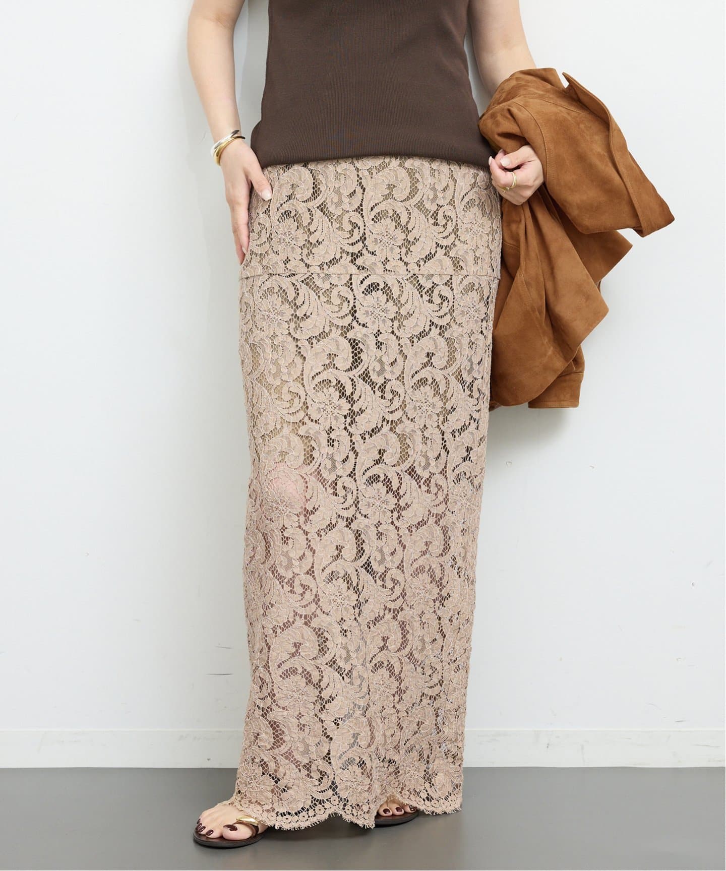 Deuxieme Classe　シルクレーススカート Deuxieme Classe シルクレーススカート DEUXIEME CLASSE