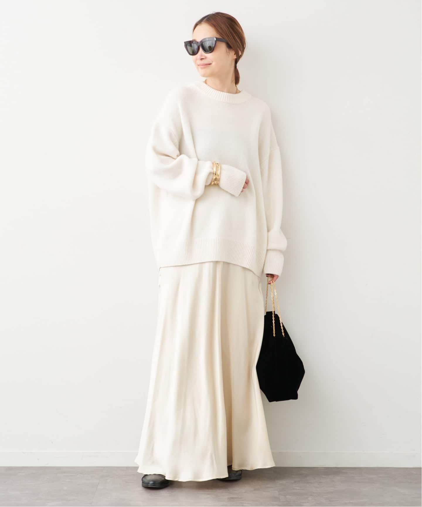 シルクサテンスカート（その他スカート）｜Deuxieme Classe