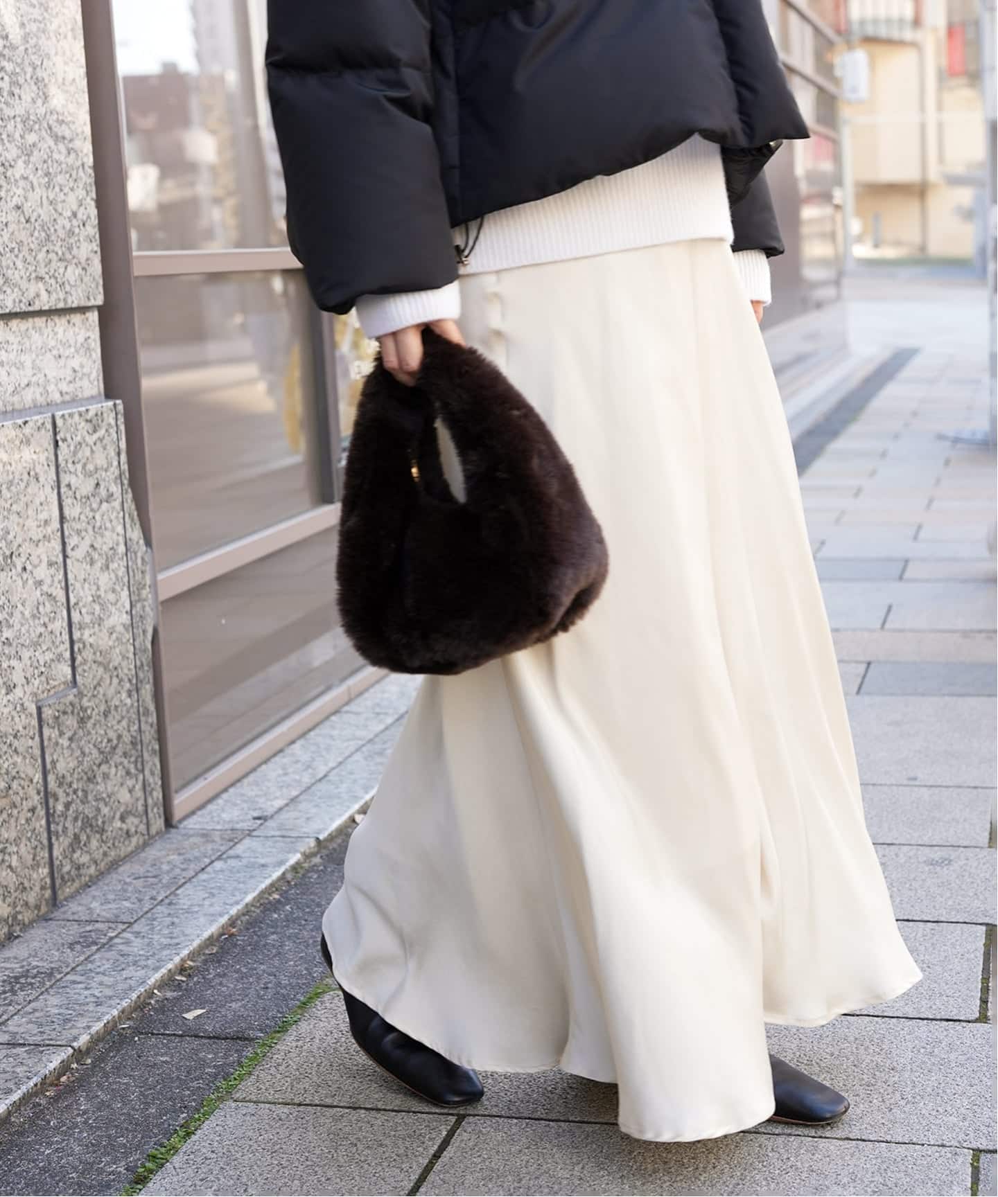 シルクサテンスカート（その他スカート）｜Deuxieme Classe