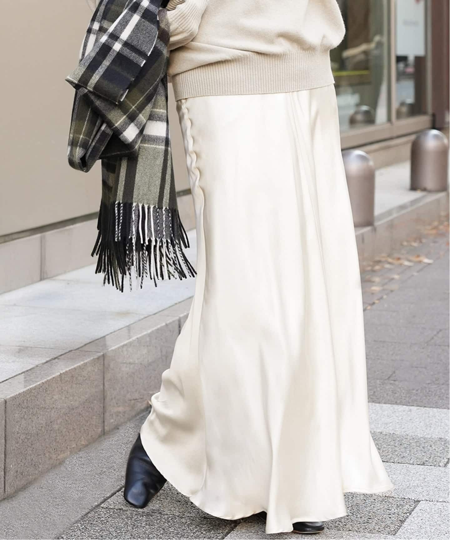 シルクサテンスカート（その他スカート）｜Deuxieme Classe