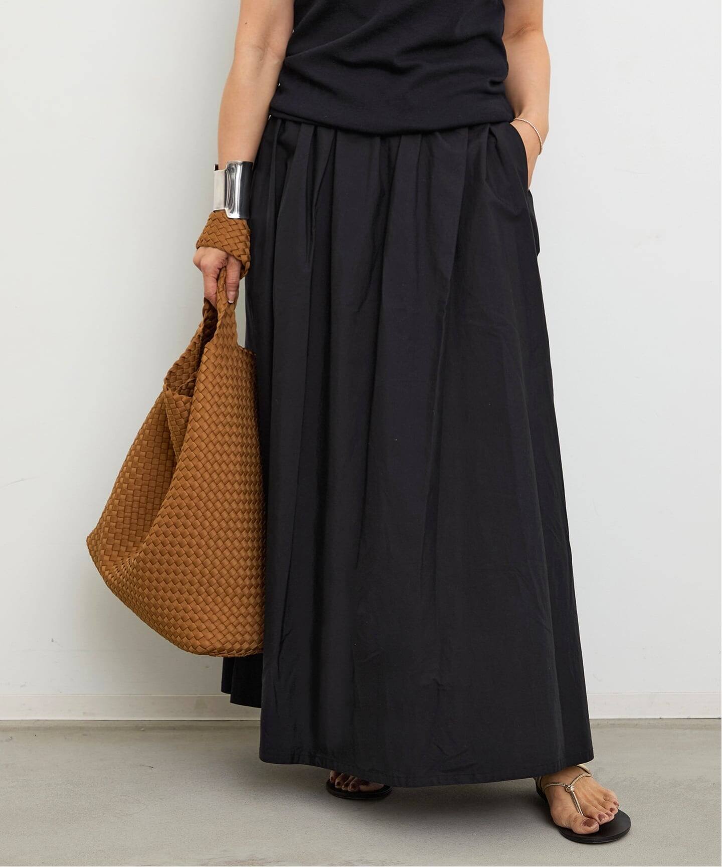 Deuxieme Classe Pleasantly スカート 黒 36 追加 pleasantly スカート（ロング・マキシ丈スカート）｜Deuxieme