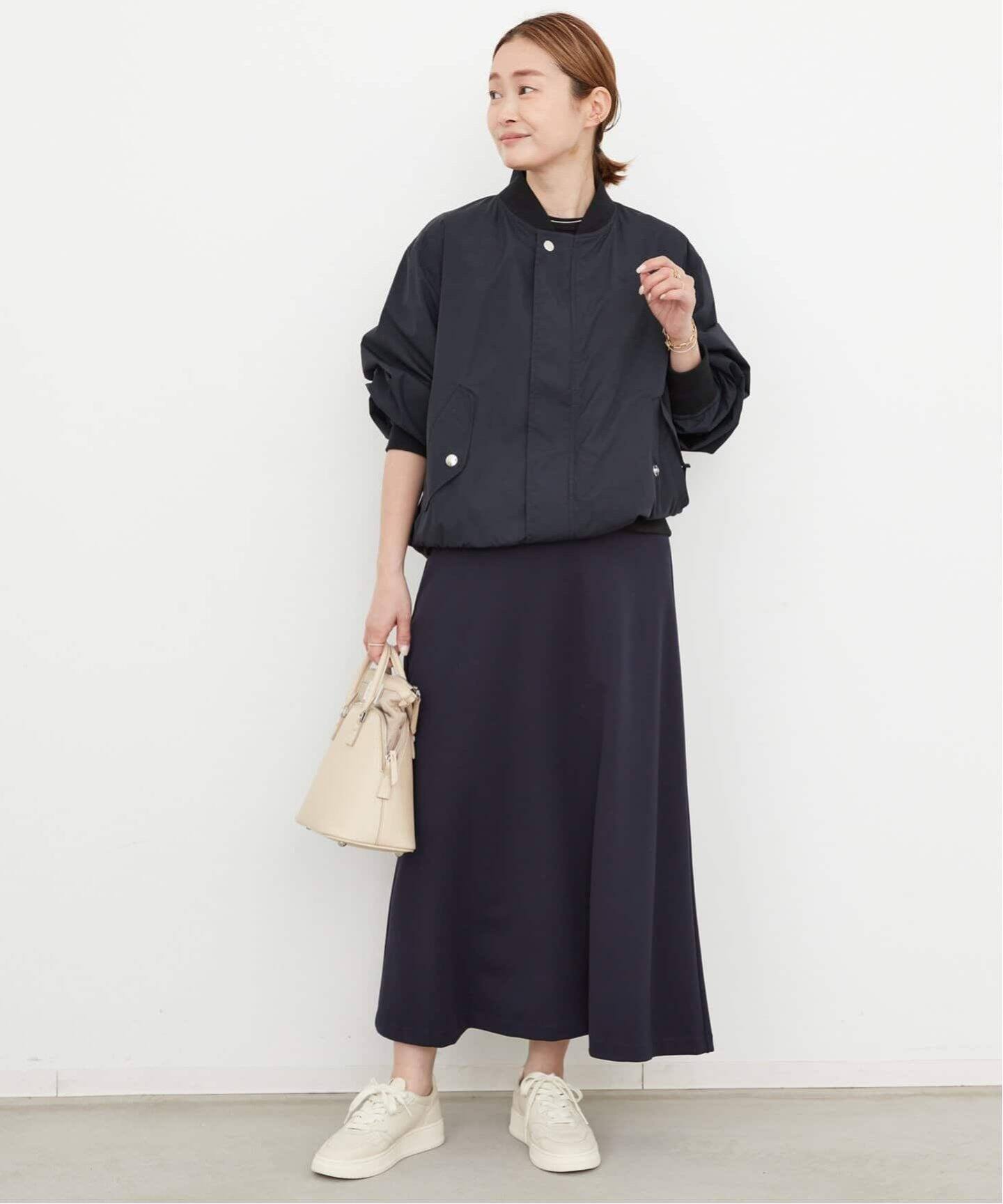 ドゥーズィエムクラス エブリデイアイライク フレア ロングスカート  