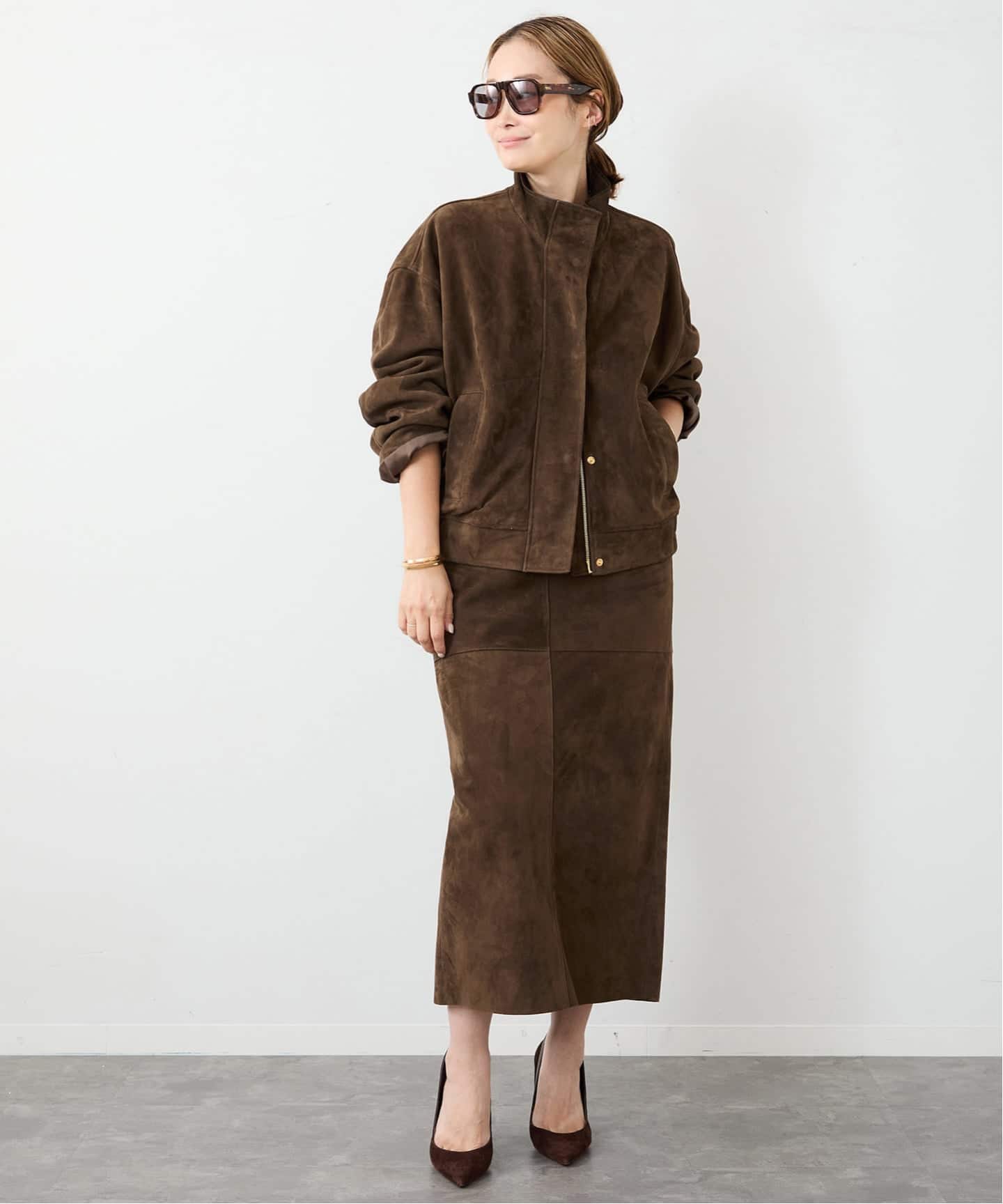 【新品・紙タグ付】ドゥーズィエムクラスのJersey SUEDEタイトスカート Suede タイトスカート（その他スカート）｜Deuxieme Classe