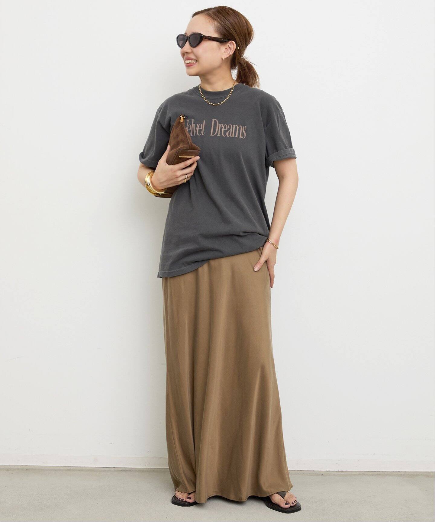 予約》*Cu/R Maxi スカート（ロング・マキシ丈スカート）｜Deuxieme  