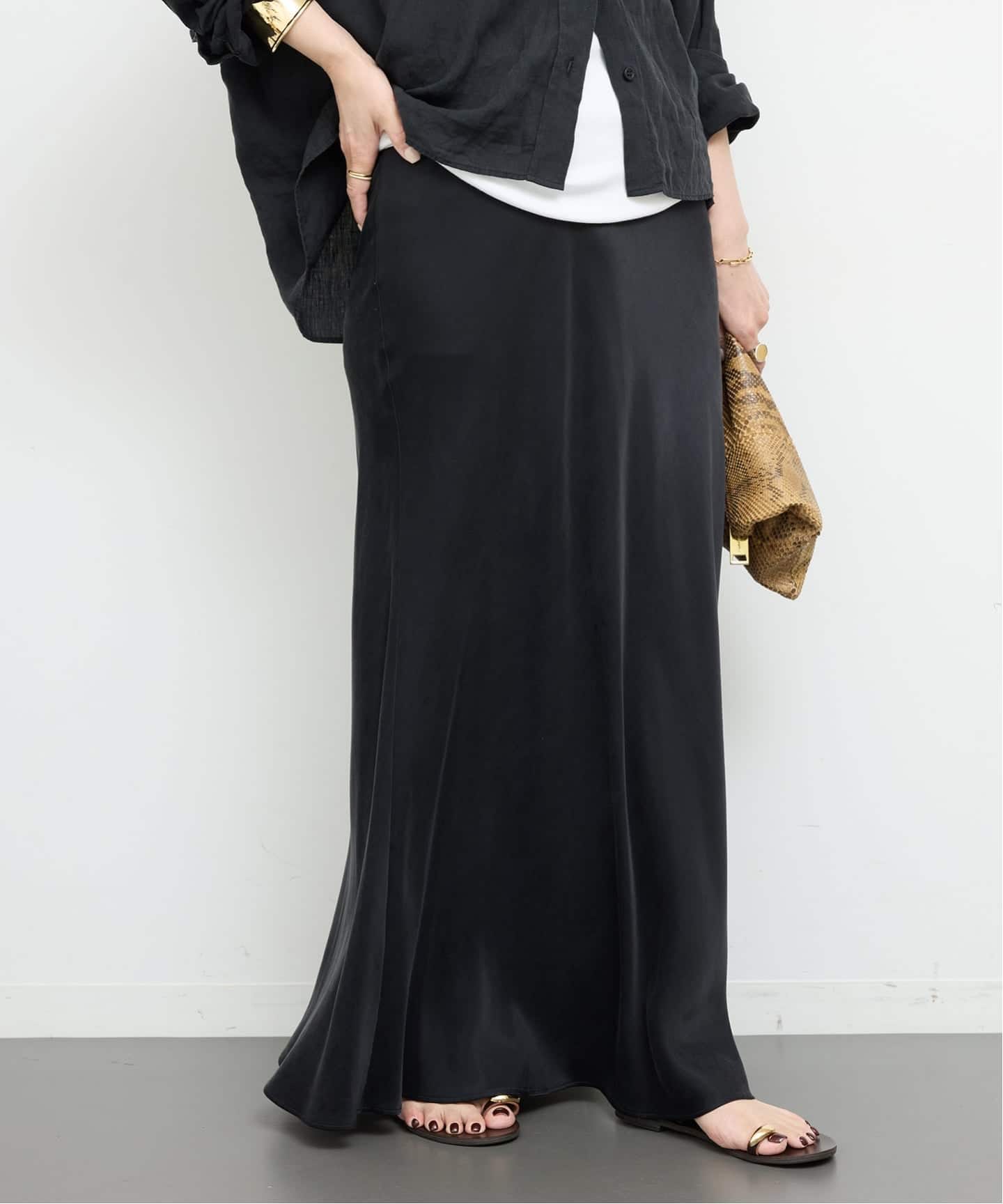 HINA 813　　DeuxiemeClasse Cu/R マキシスカート 予約》*追加 Cu/R Maxi スカート（ロング・マキシ丈スカート