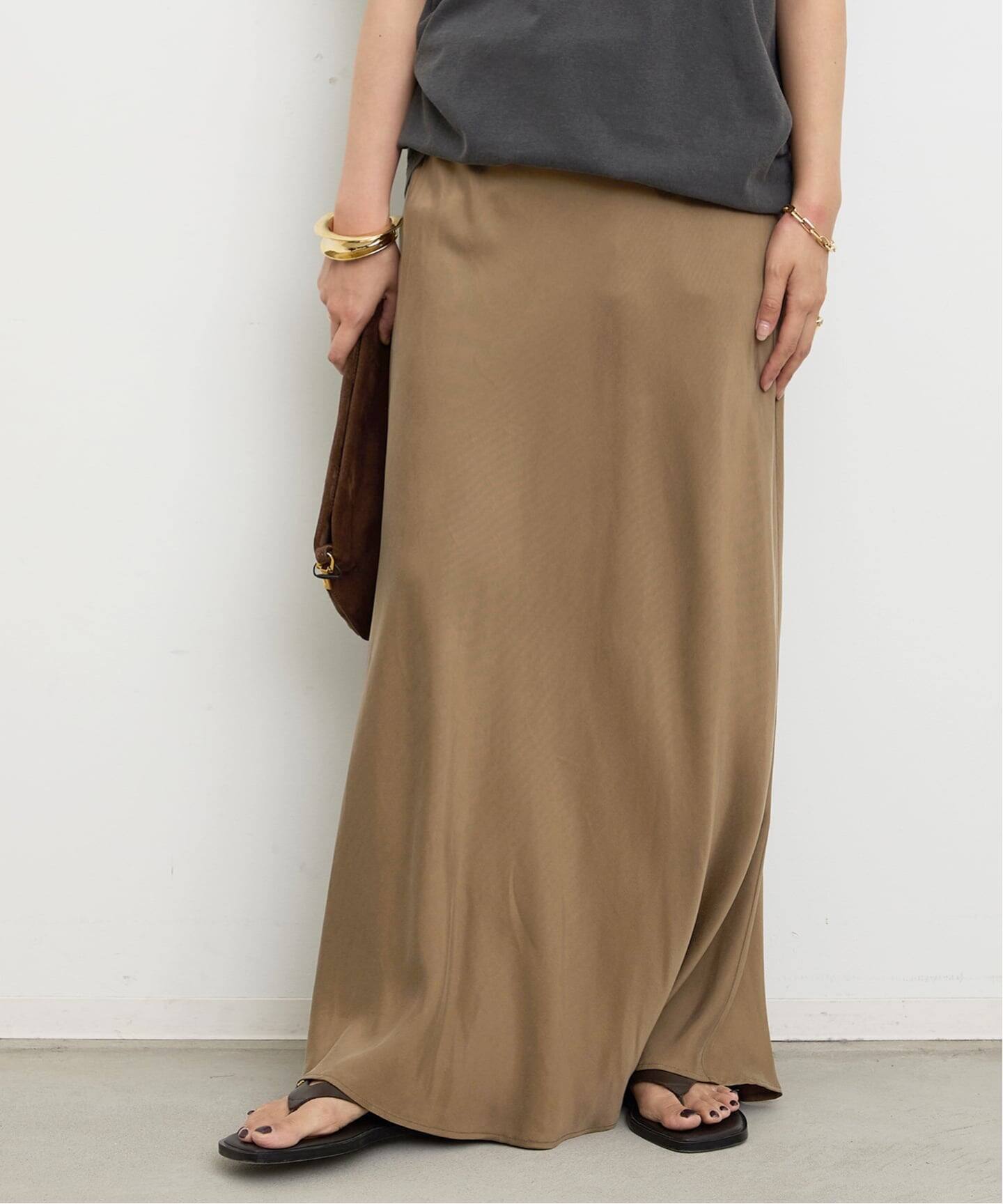 Deuxieme Classe Cu/R マキシスカート Deuxieme Classe（ドゥーズィエムクラス）の「Cu/R マキシ