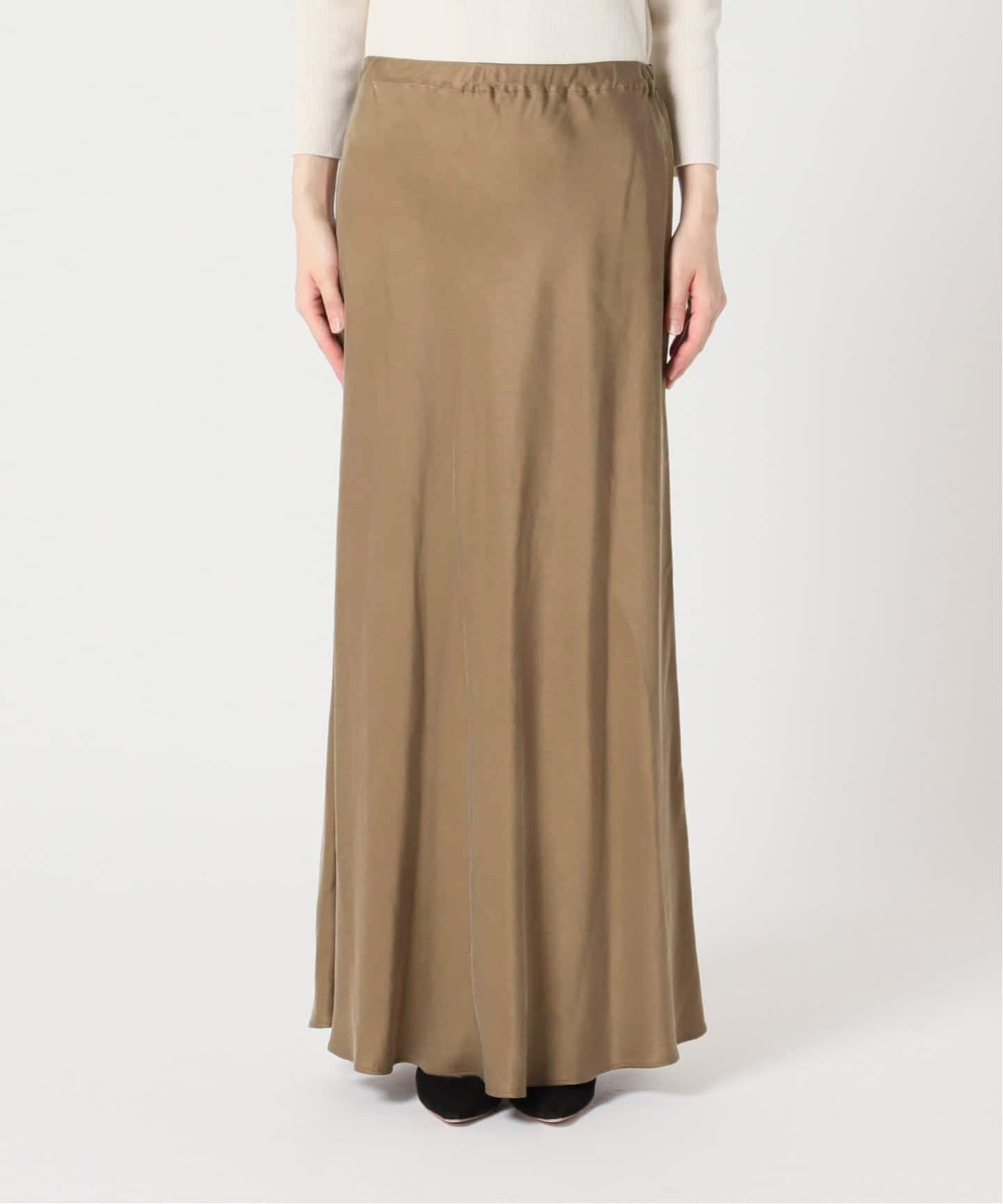 Na☆Deuxieme Classe☆Cu/R Maxi スカートベージュ Cu/R Maxi スカート（ロング・マキシ丈スカート）｜Deuxieme